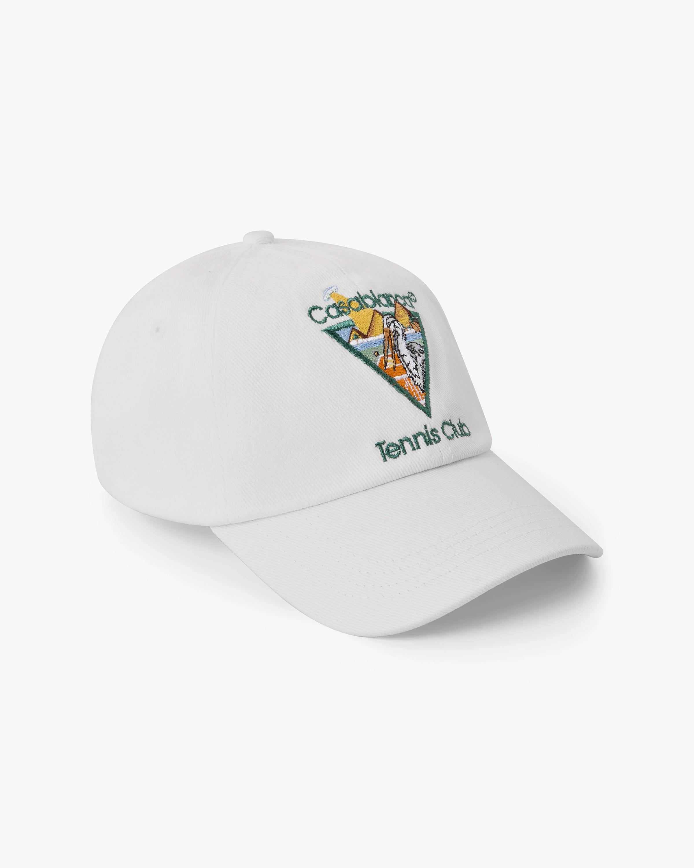 White Tennis Club Icon Pyramid Abduction Cap | Casablanca Paris