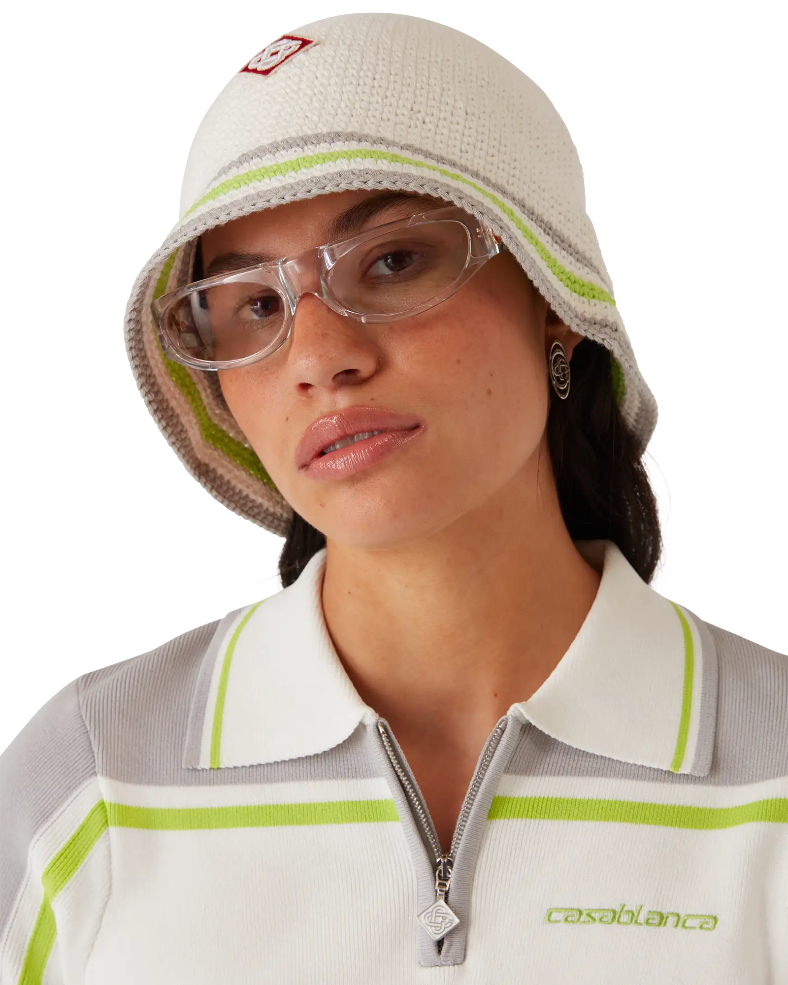 Stripe Crochet Hat – Casablanca