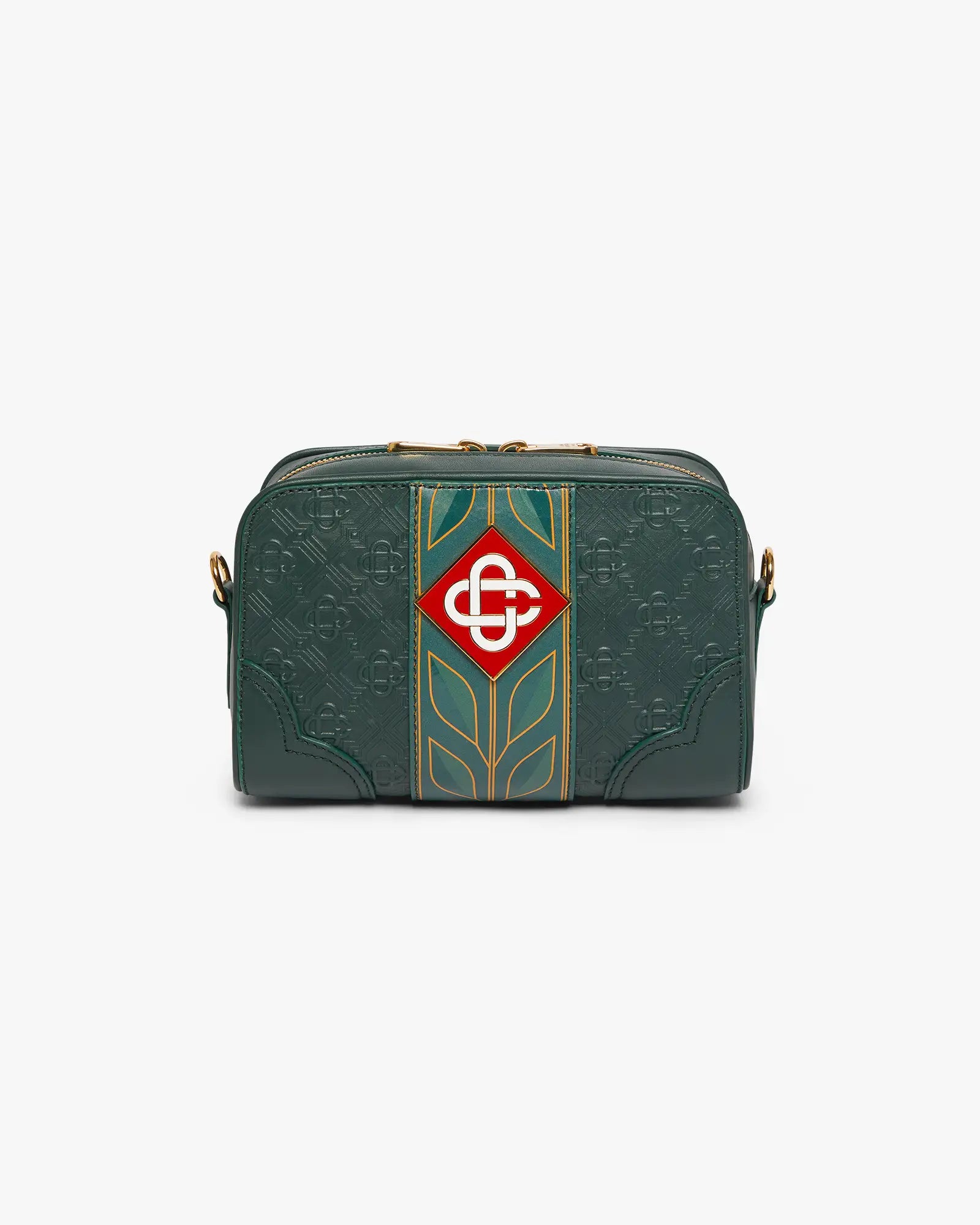 Green Monogram Crossbody Bag | Casablanca Paris