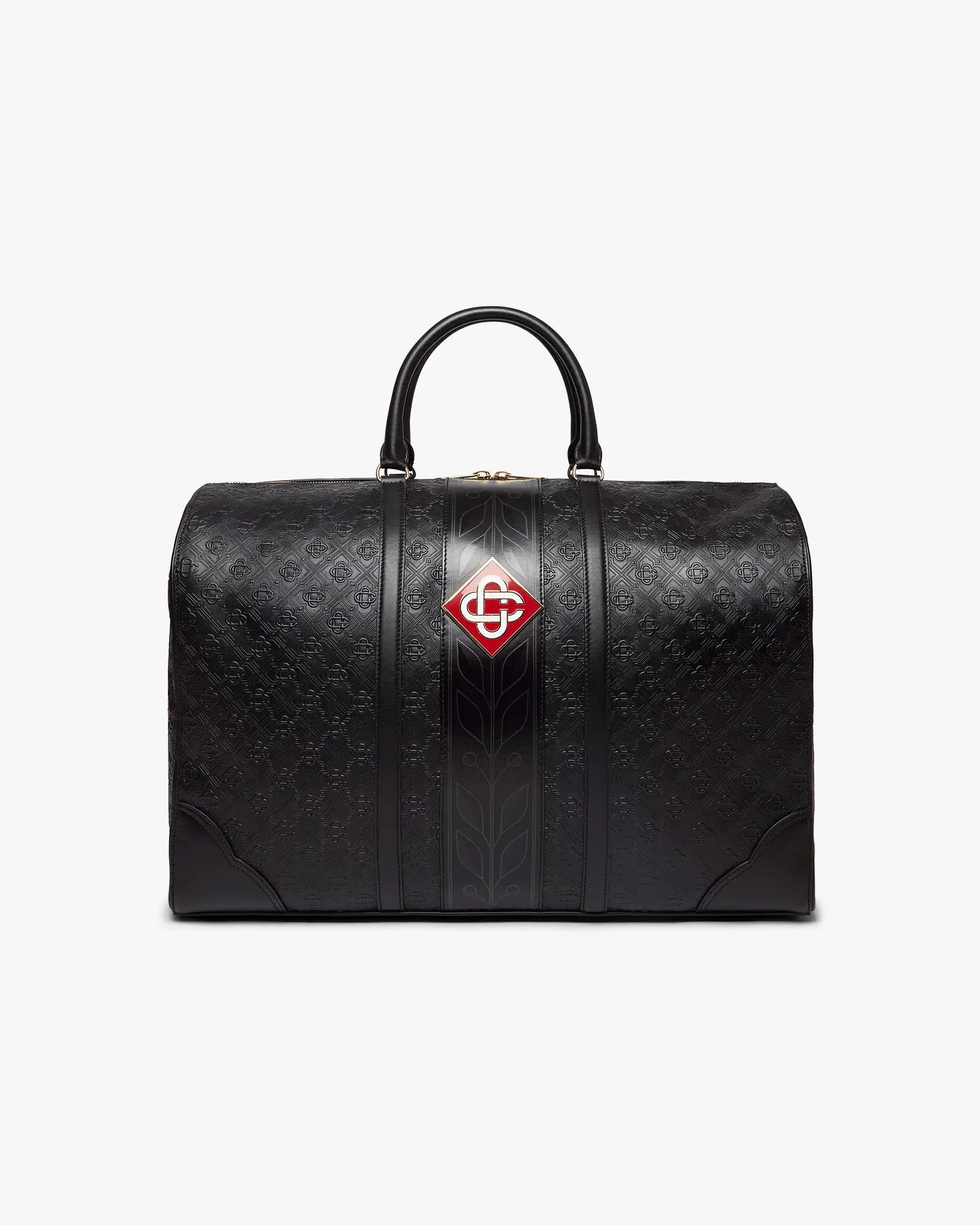 CASA BLANCA バッグ Black Monogram Weekender Bag – Casablanca