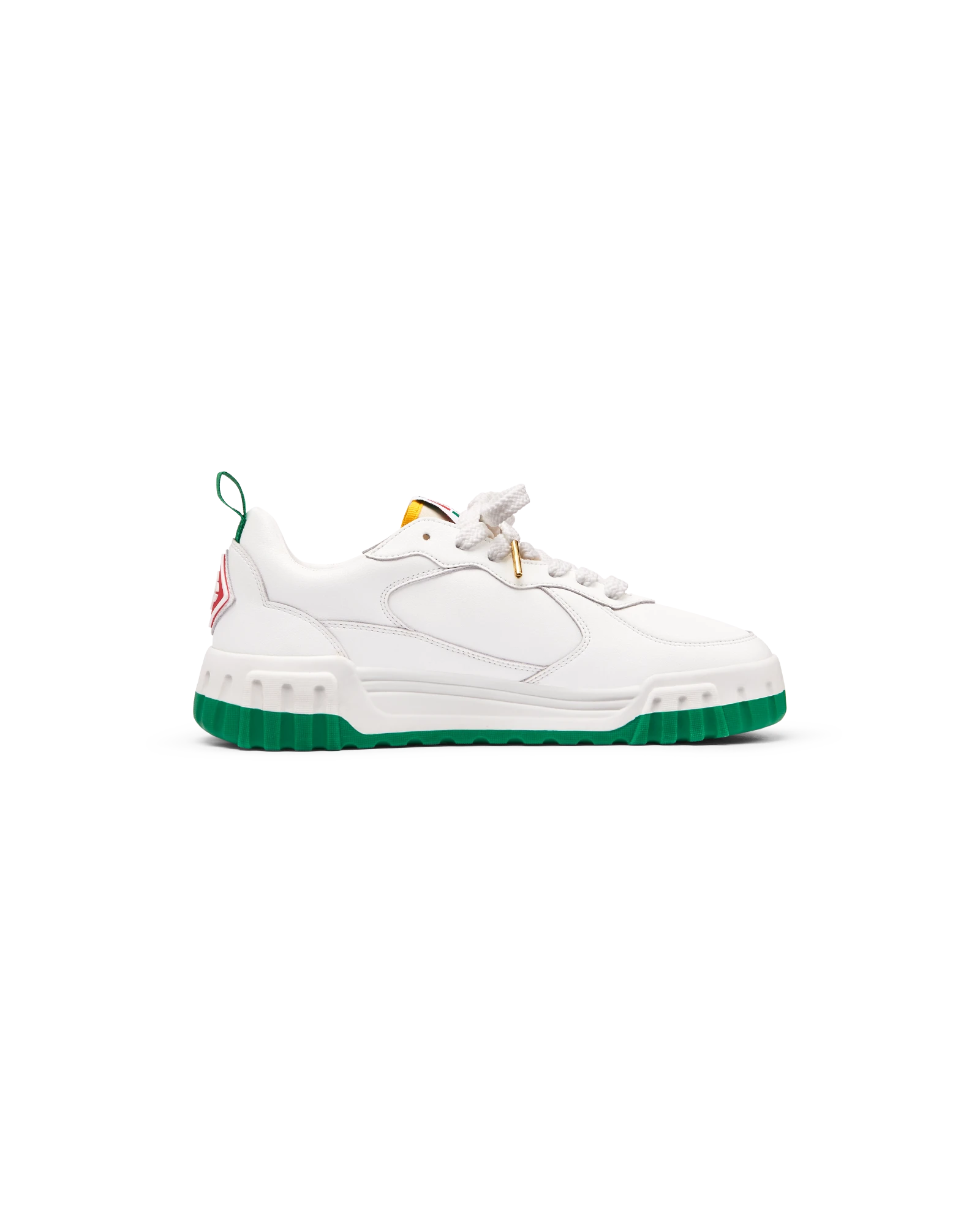 Mens Court White & Green Sneaker | Casablanca Paris Mens Court White & Green Sneaker | Casablanca Paris