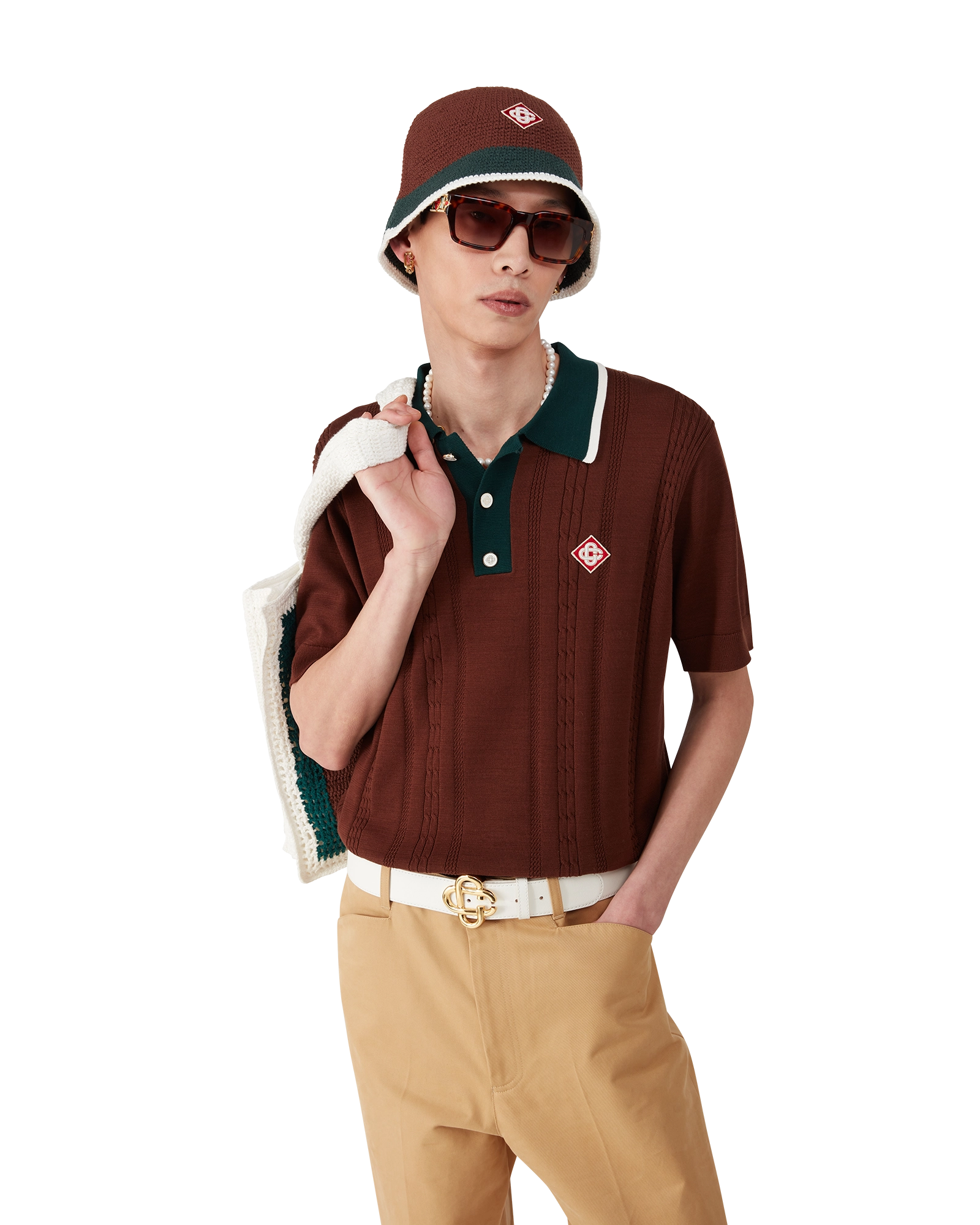 Stripe Crochet Hat | Casablanca Paris