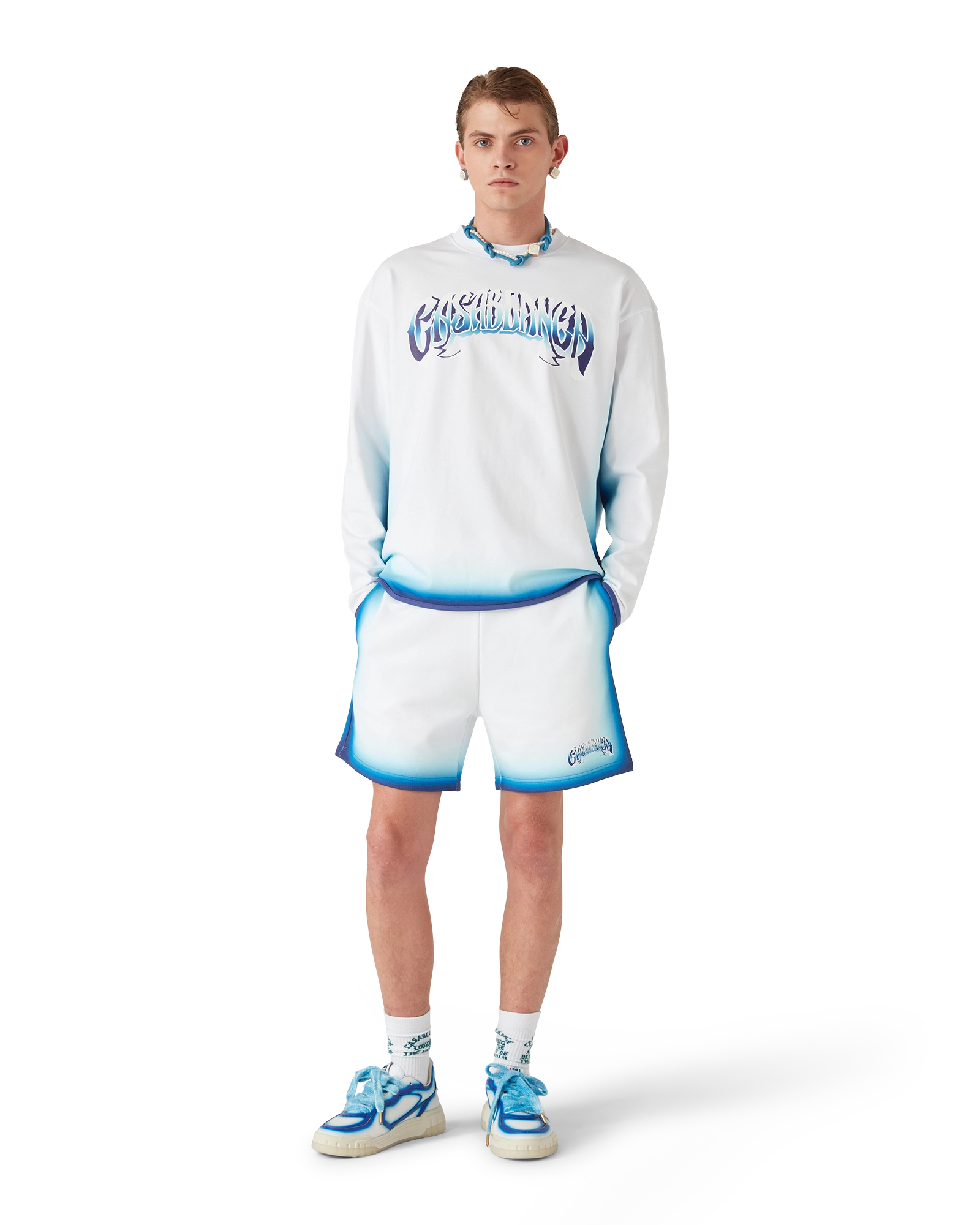 Blue Knotted Necklace | Casablanca Paris