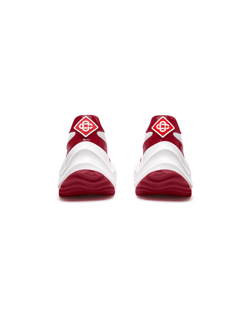 Womens Atlantis White & Haute Red Sneaker