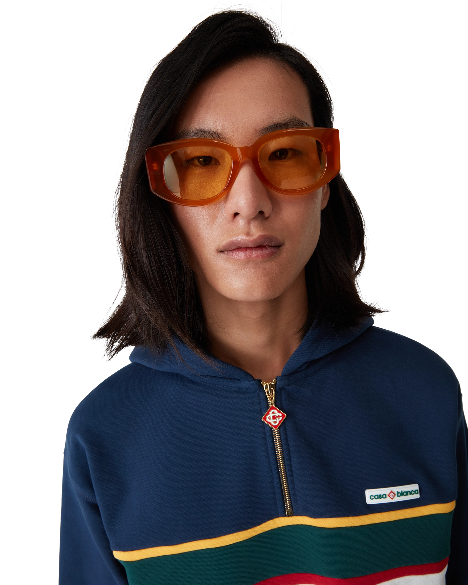 Casa Blanca Paris Sunglasses - Sophisticated Orange Casablanca Sunglasses | Vint and York main image 3