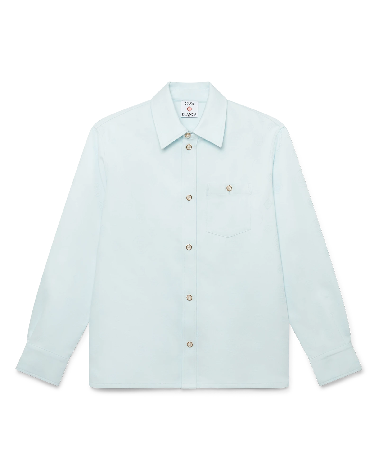 Cotton Monogram Long Sleeve Shirt | Casablanca Paris