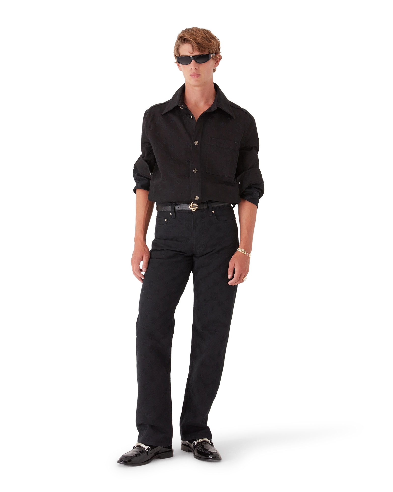 Denim Monogram Overshirt | Casablanca Paris
