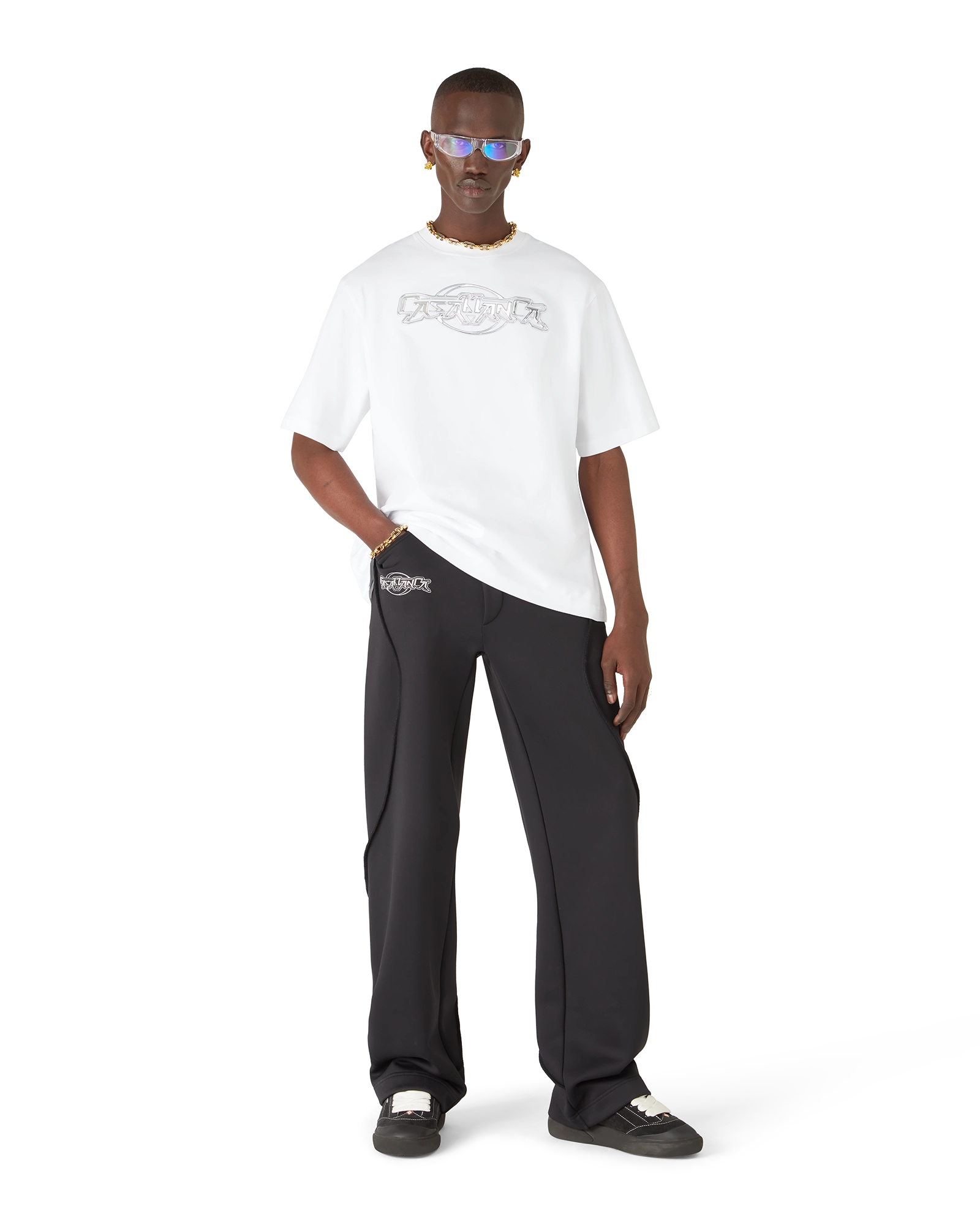 Casablanca Chrome Oversized Short Sleeve T-Shirt | Casablanca Paris