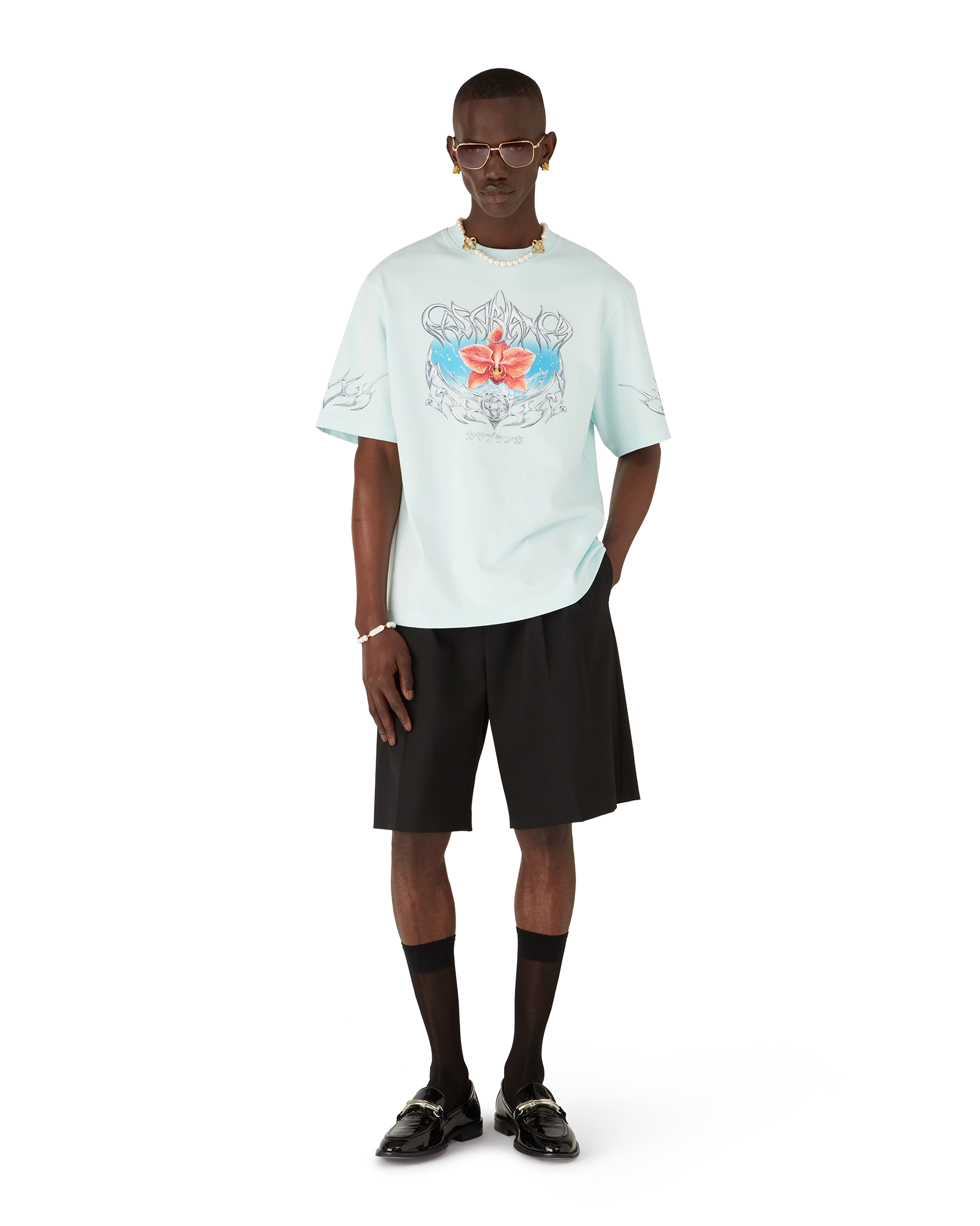 Blades Oversized Short Sleeve T-Shirt | Casablanca Paris