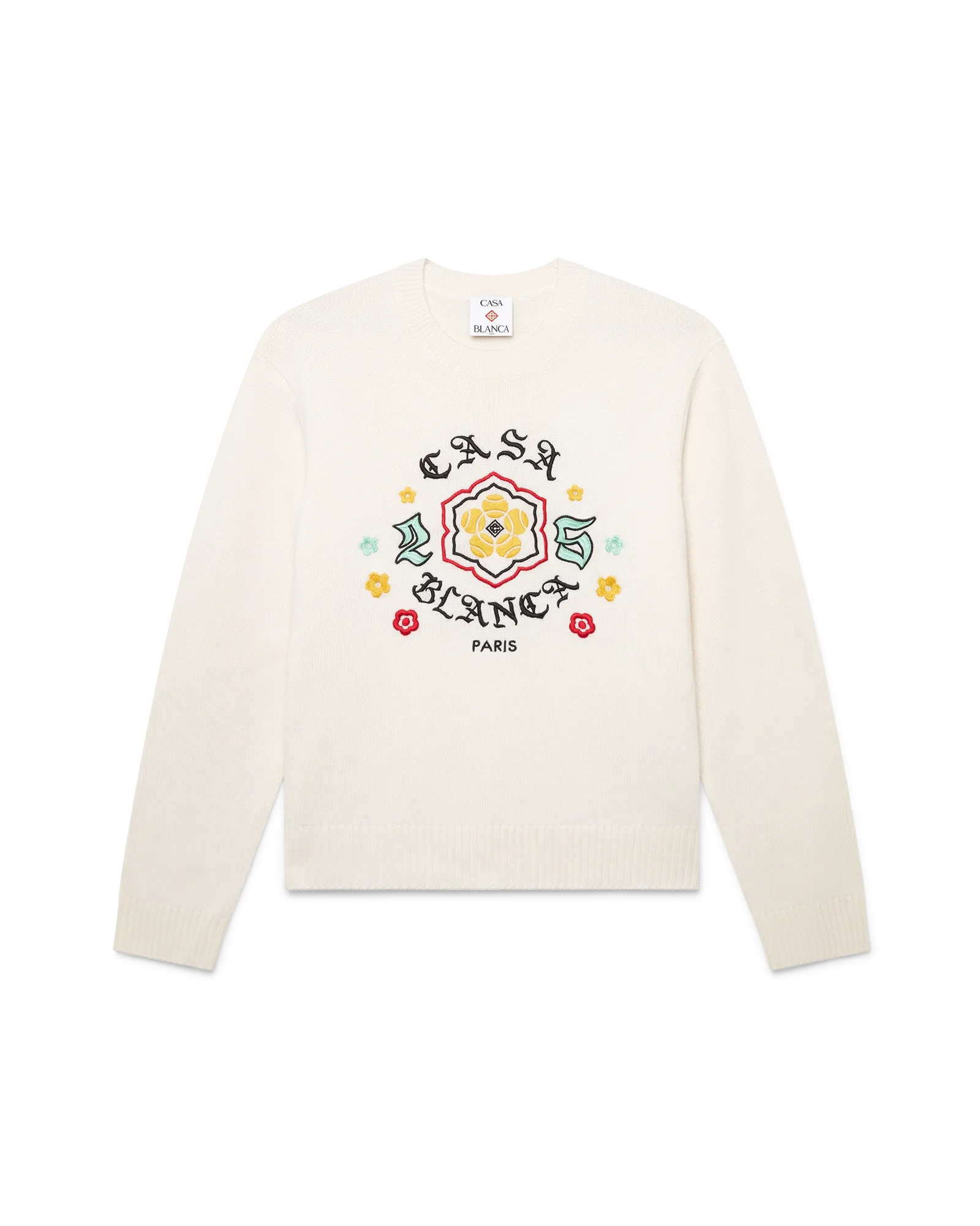Emblem Merino Knit Crew Neck | Casablanca Paris Emblem Merino Knit Crew Neck | Casablanca Paris