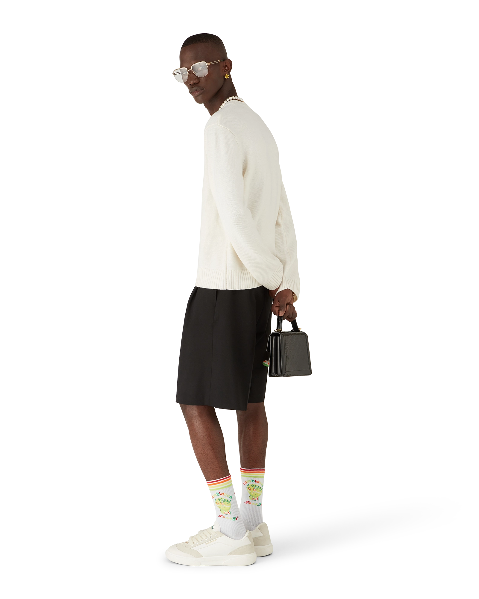 Emblem Merino Knit Crew Neck | Casablanca Paris