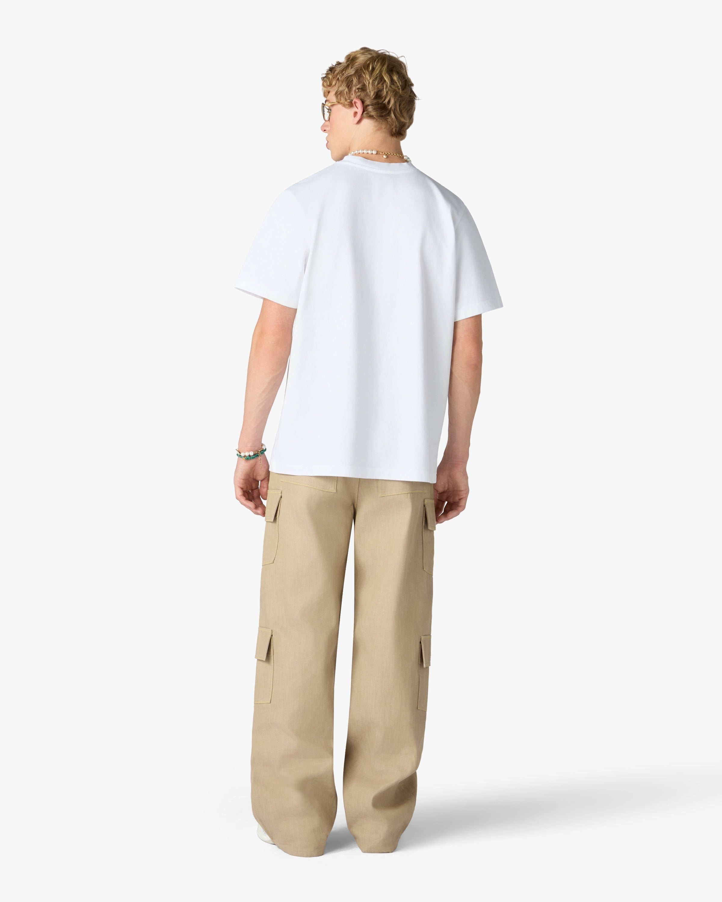 White Casa x Kaspia New York Short Sleeve T-Shirt | Casablanca Paris