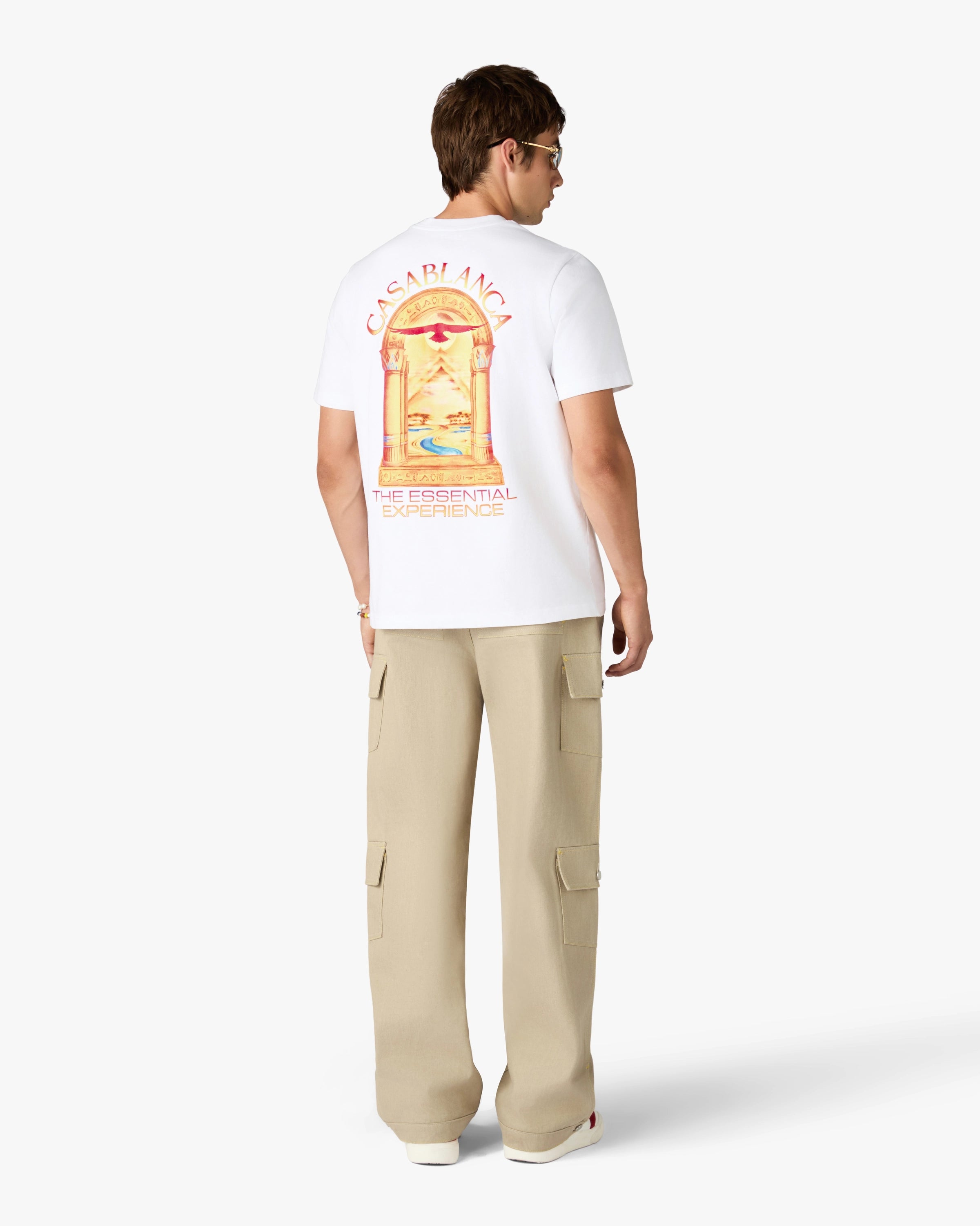White Hermons Mirage L'Arche Short Sleeve T-Shirt | Casablanca Paris