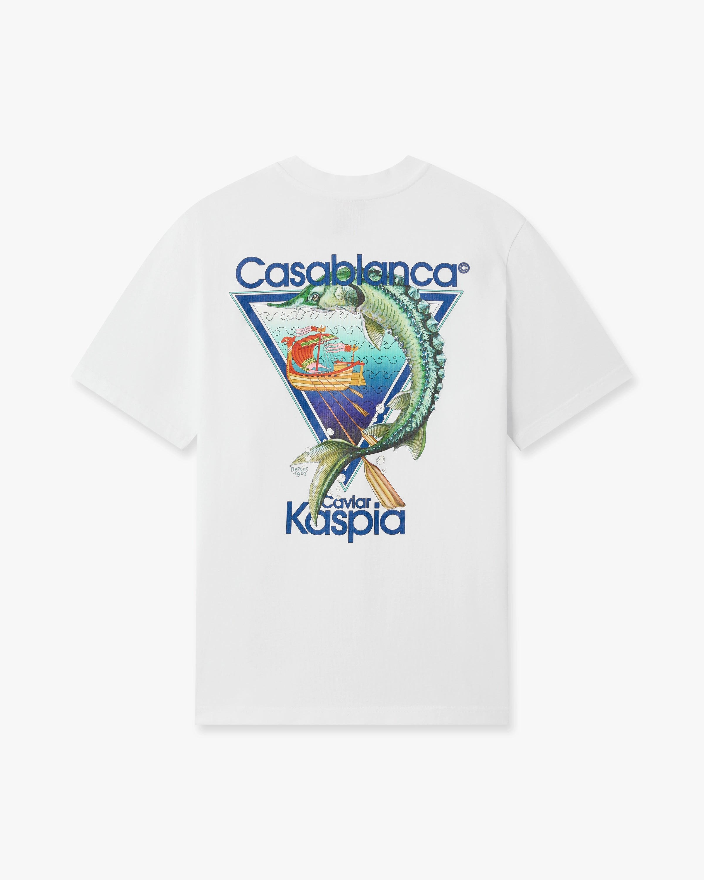 White Casa x Kaspia New York Club Icon Short Sleeve T-Shirt