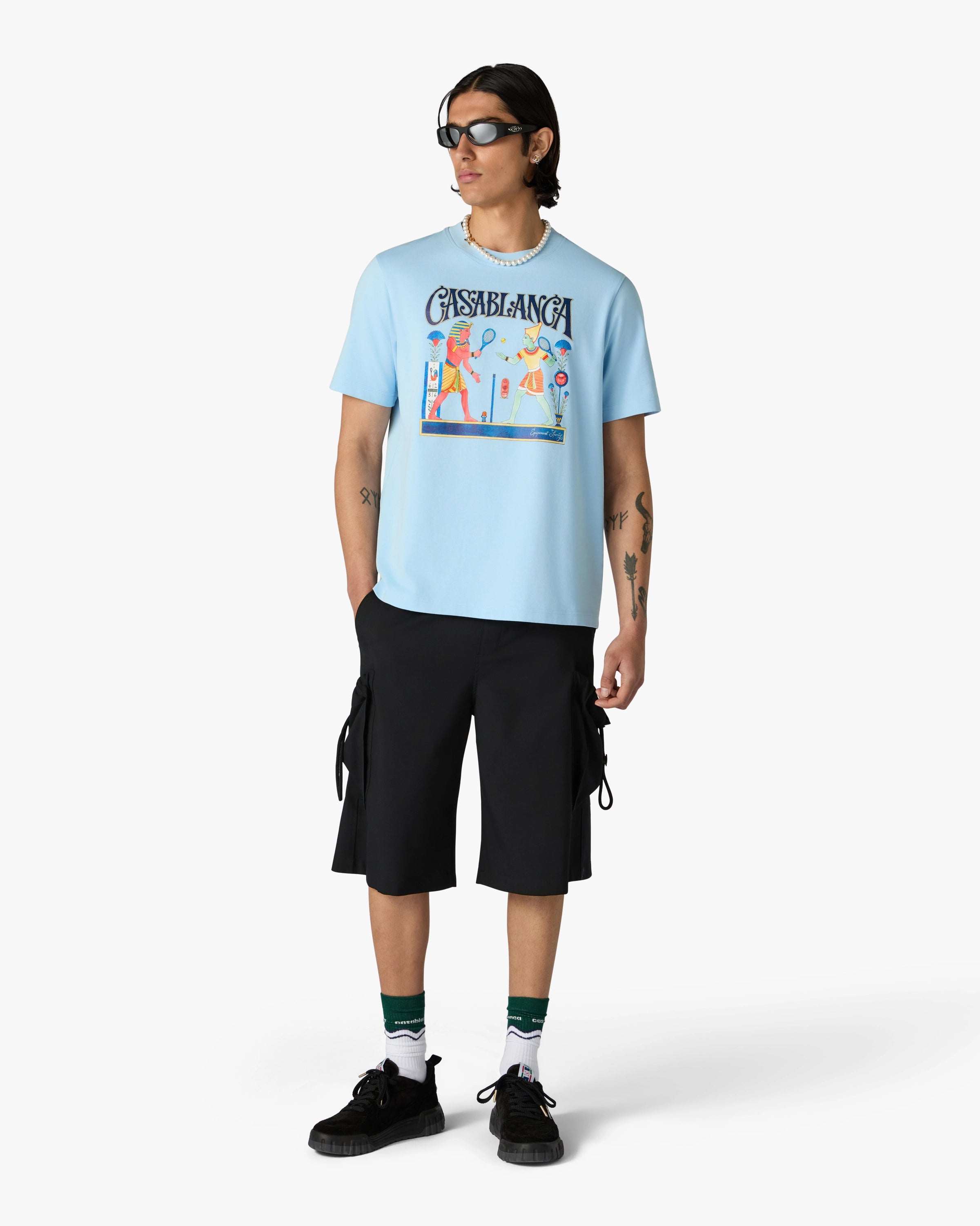 Casablanca Tシャツ Glitch Orchid Oversized Short Sleeve T-shirt – Casablanca