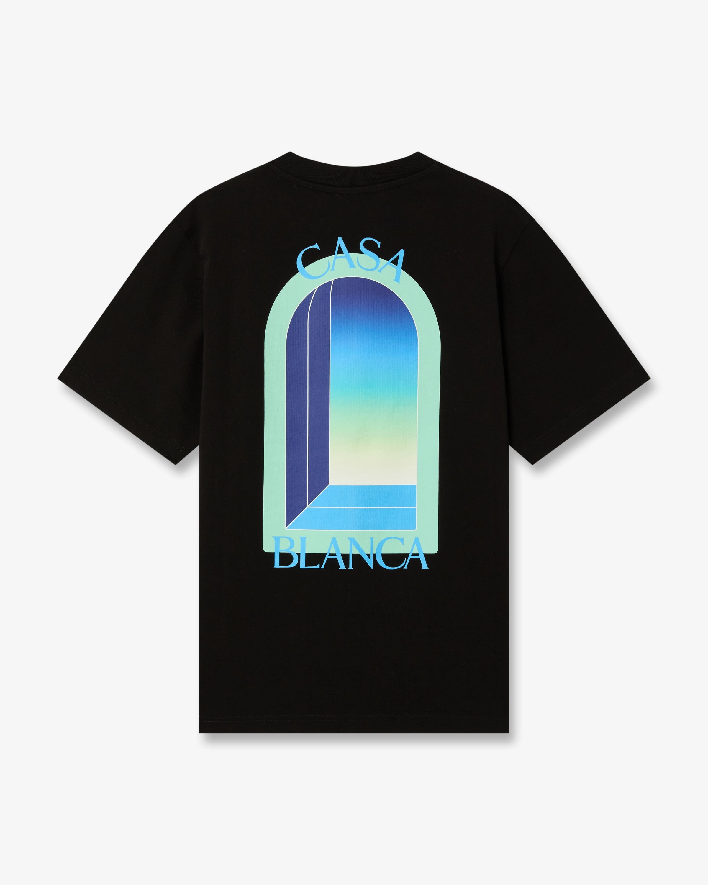 Black & Mint L'Arche Short Sleeve T-Shirt | Casablanca Paris