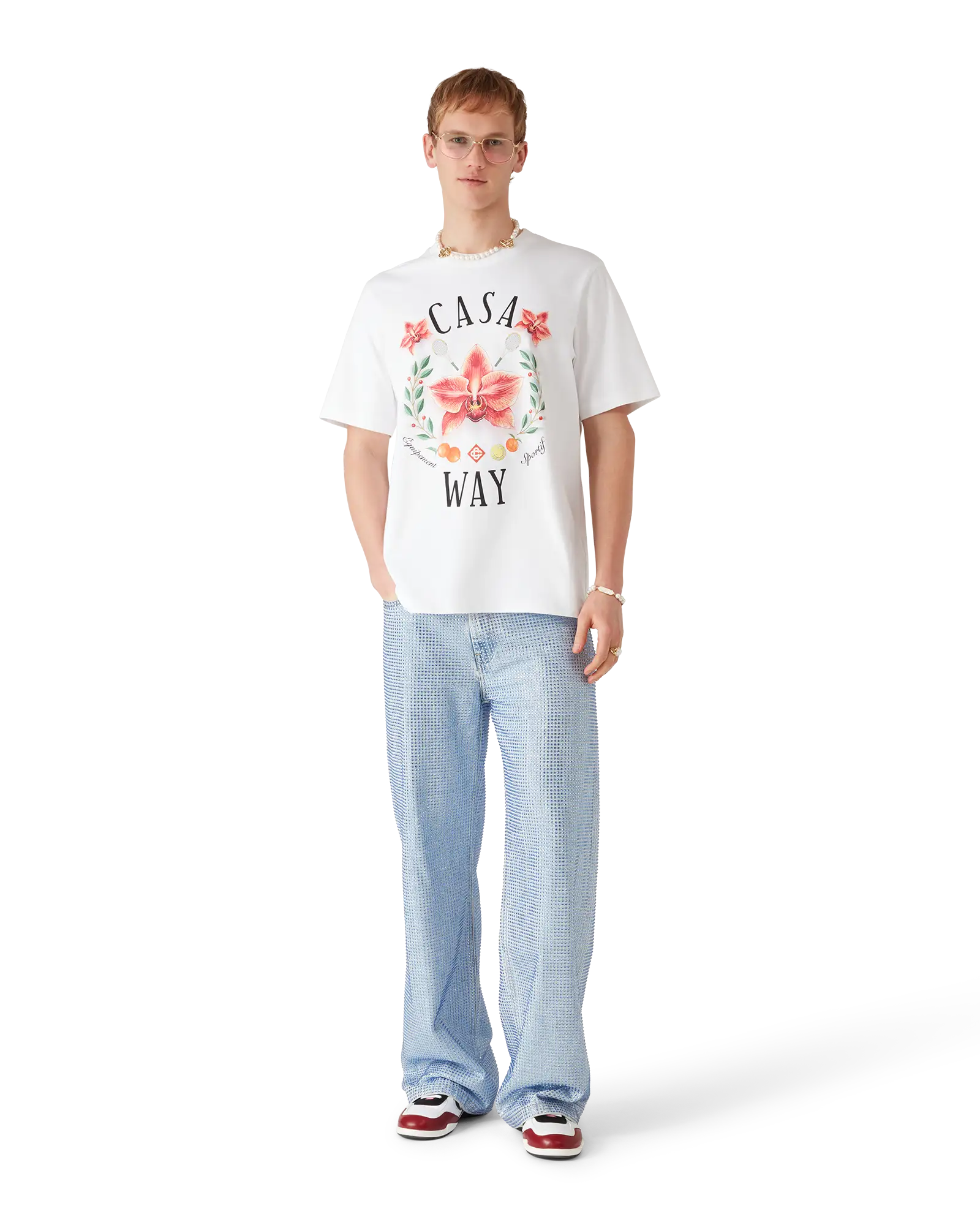 Casa Way Orchid Logo Short Sleeve T-shirt – Casablanca