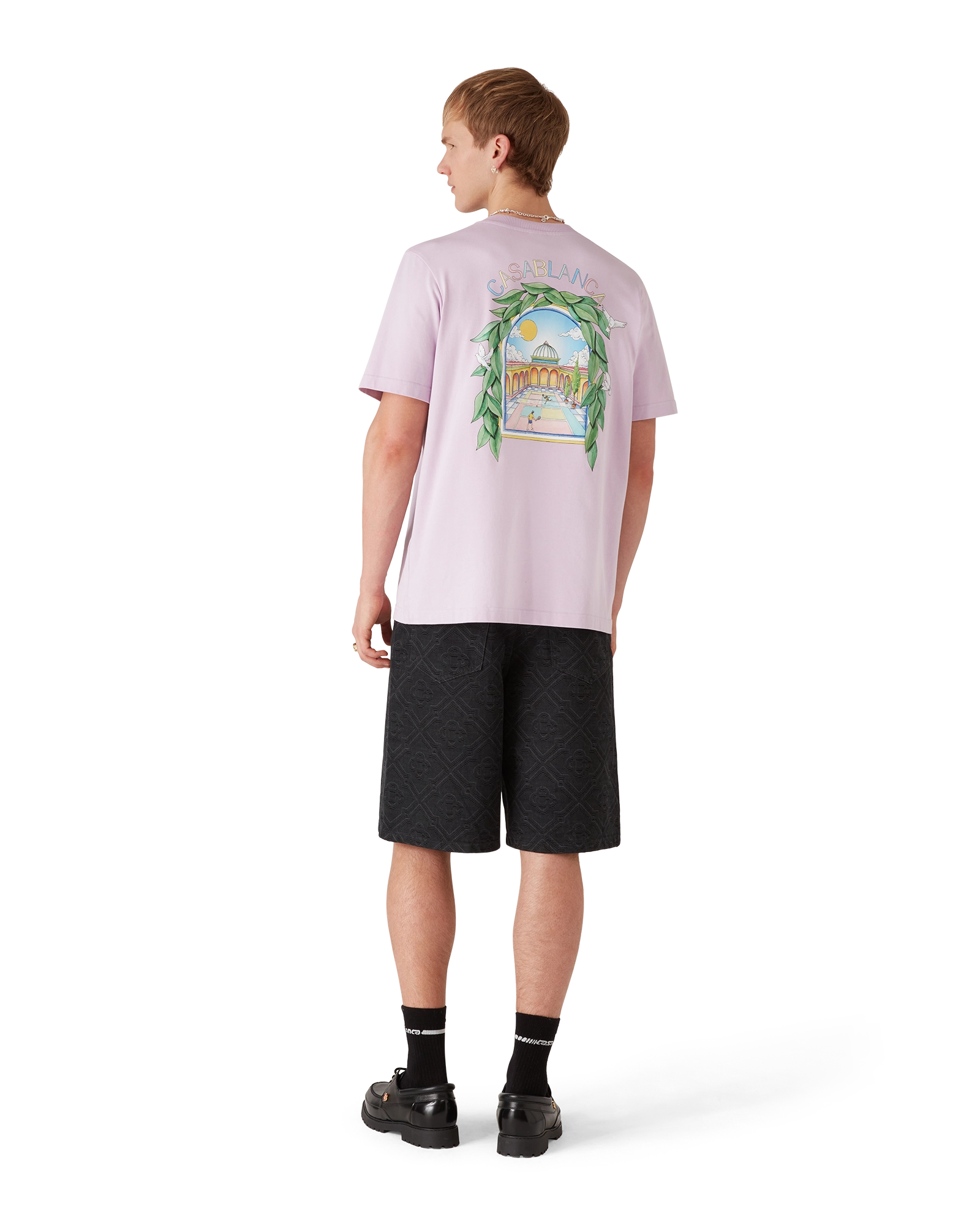 L'Arche De Tennis Short Sleeve T-Shirt – Casablanca L'Arche De Tennis Short Sleeve T-Shirt – Casablanca