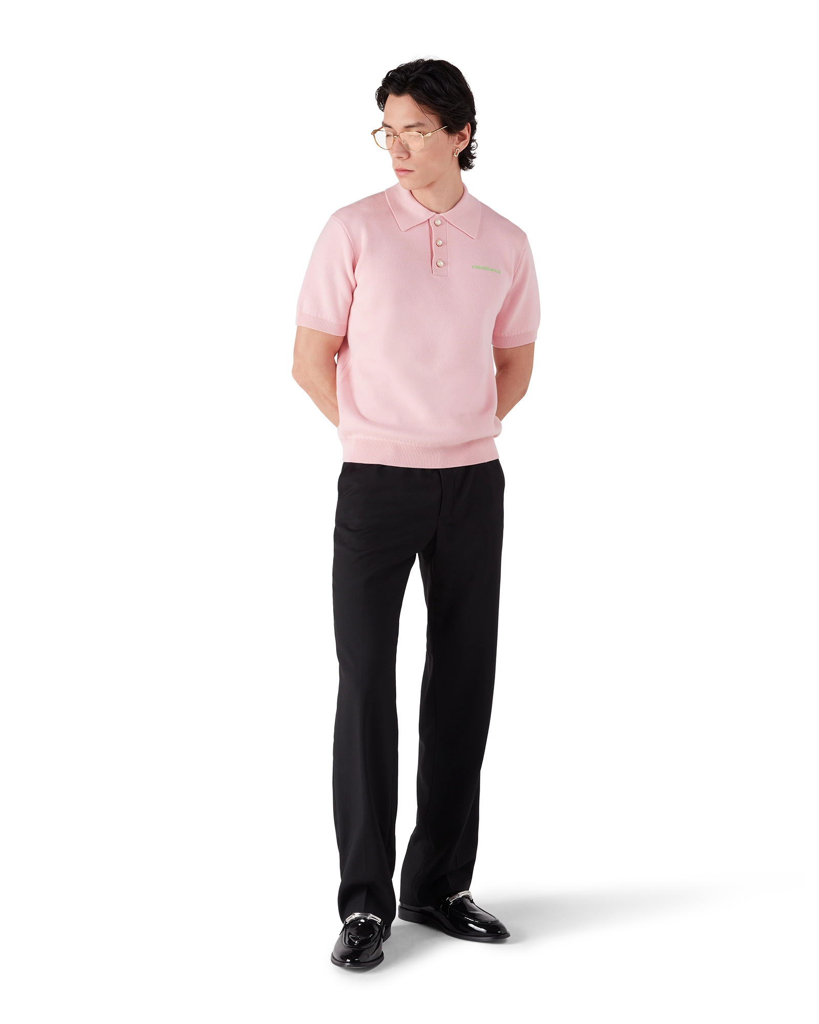 Double Face Short Sleeve Polo Shirt – Casablanca