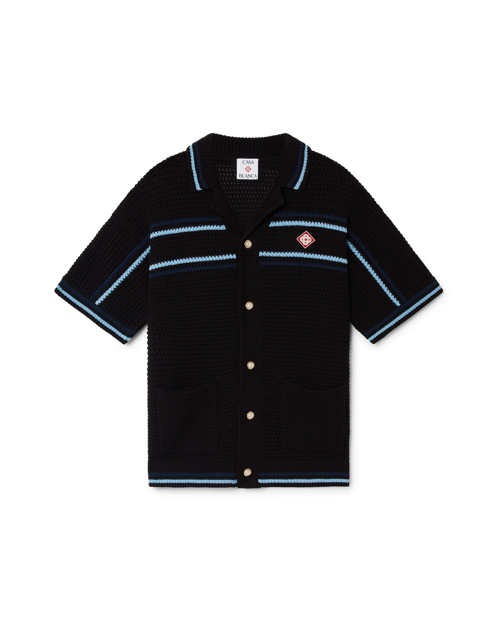 Tennis Cotton Crochet Short Sleeve Shirt – Casablanca