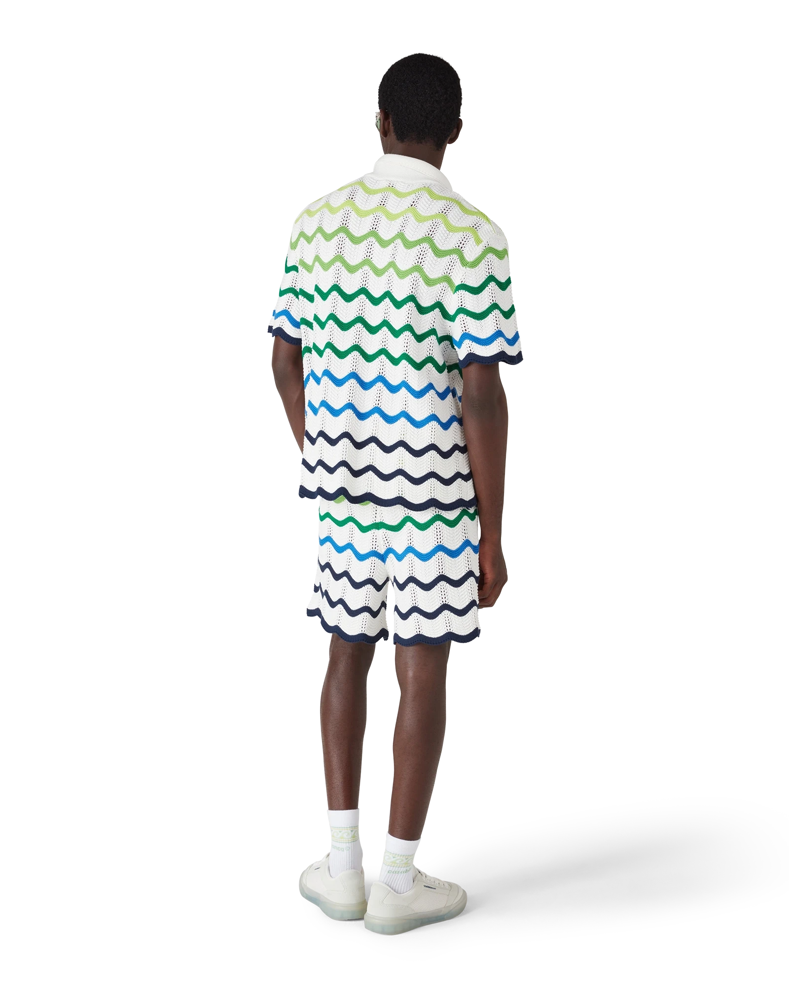 Wave Short Sleeve Knitted Shirt – Casablanca