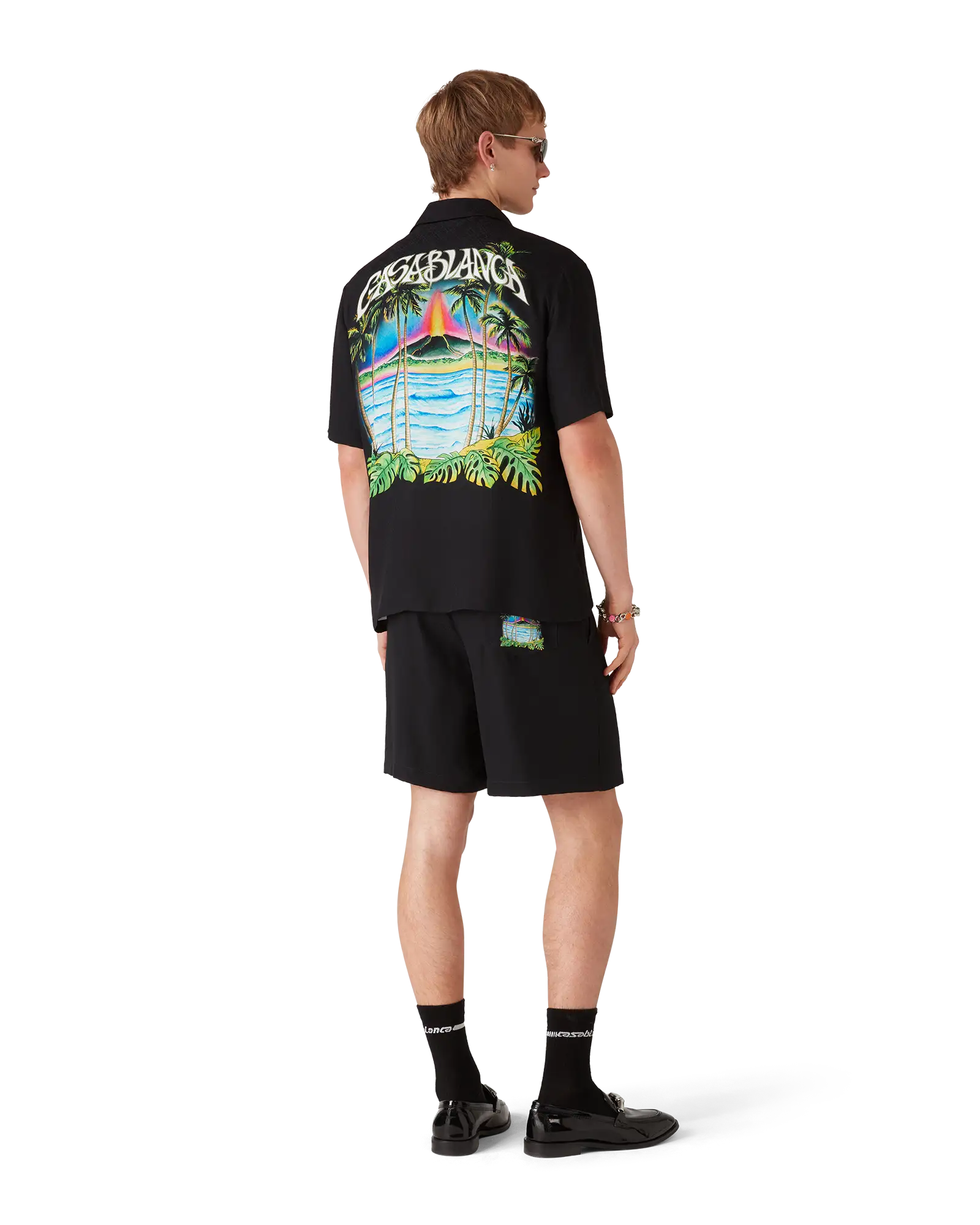 Volcano Jacquard Silk Shorts – Casablanca