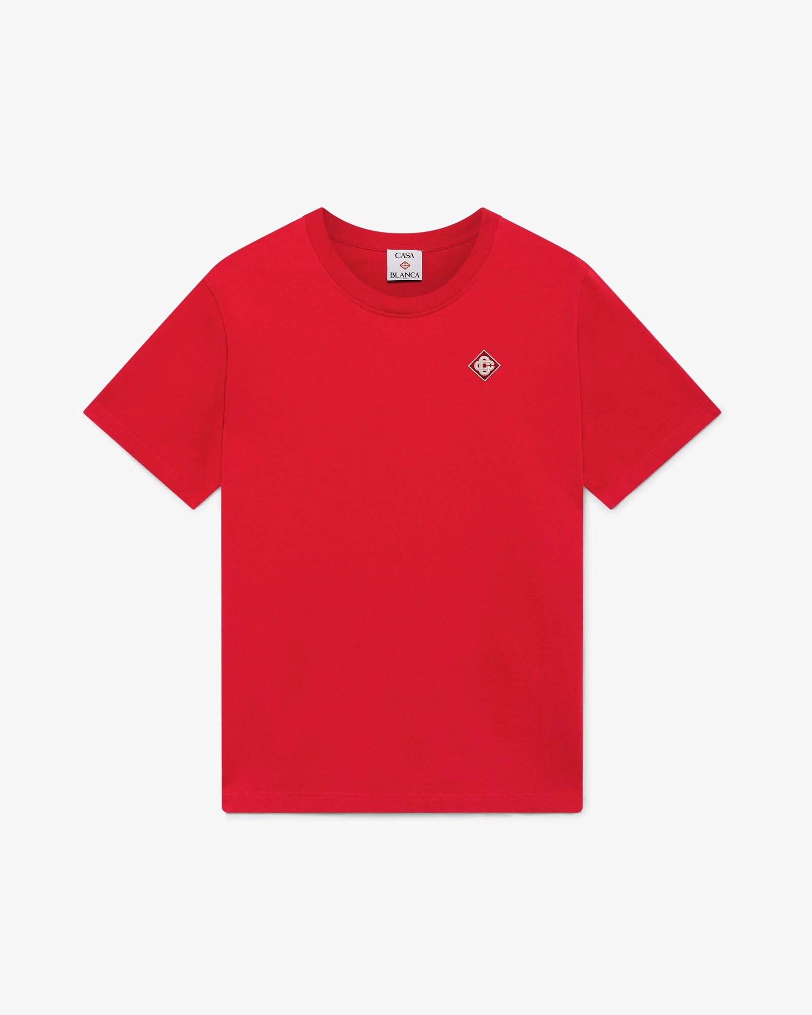 Red Diamond Logo Short Sleeve T-Shirt | Casablanca Paris