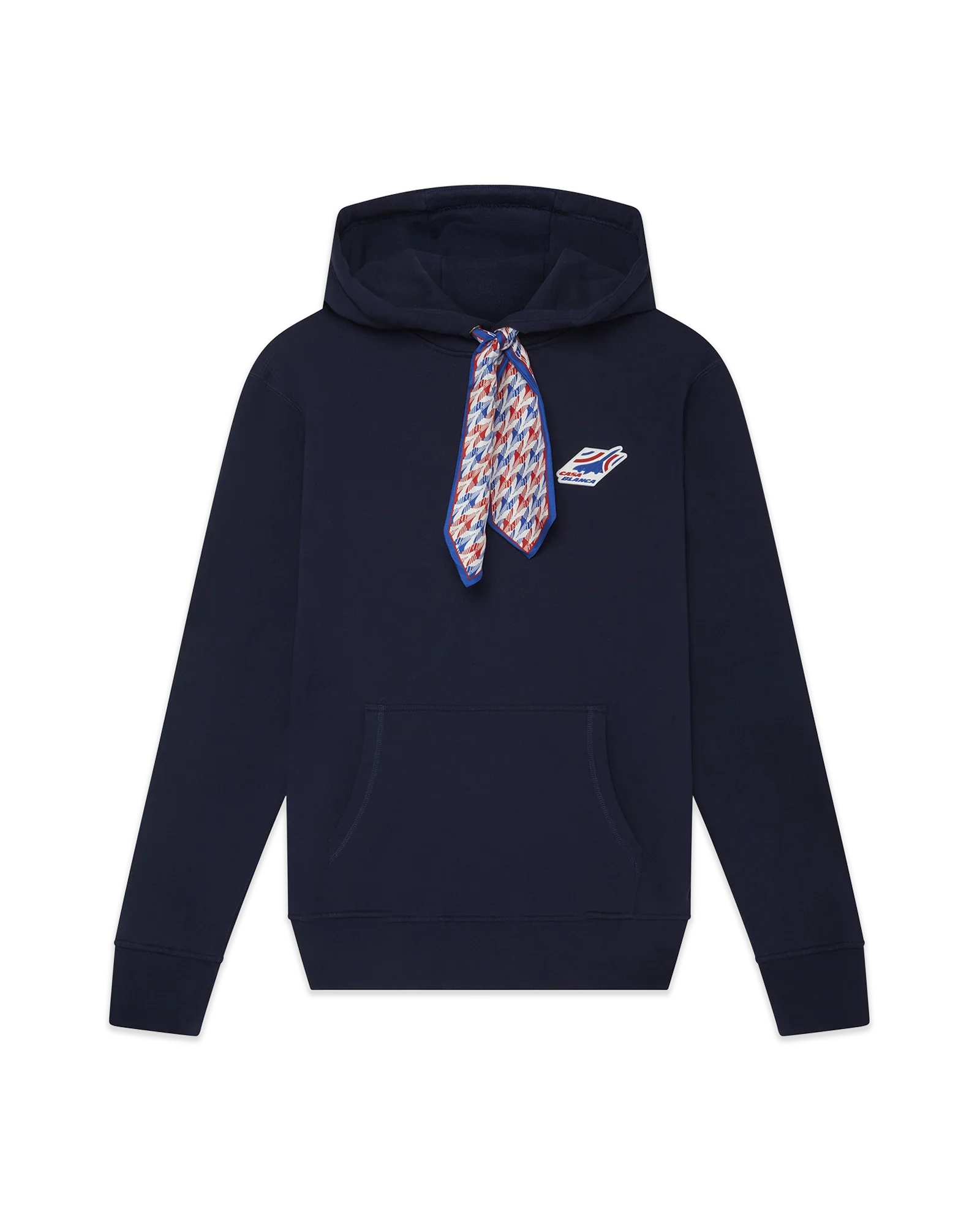 Air Casablanca Patch Silk Scarf Hooded Sweatshirt Air Casablanca Patch Silk Scarf Hooded Sweatshirt