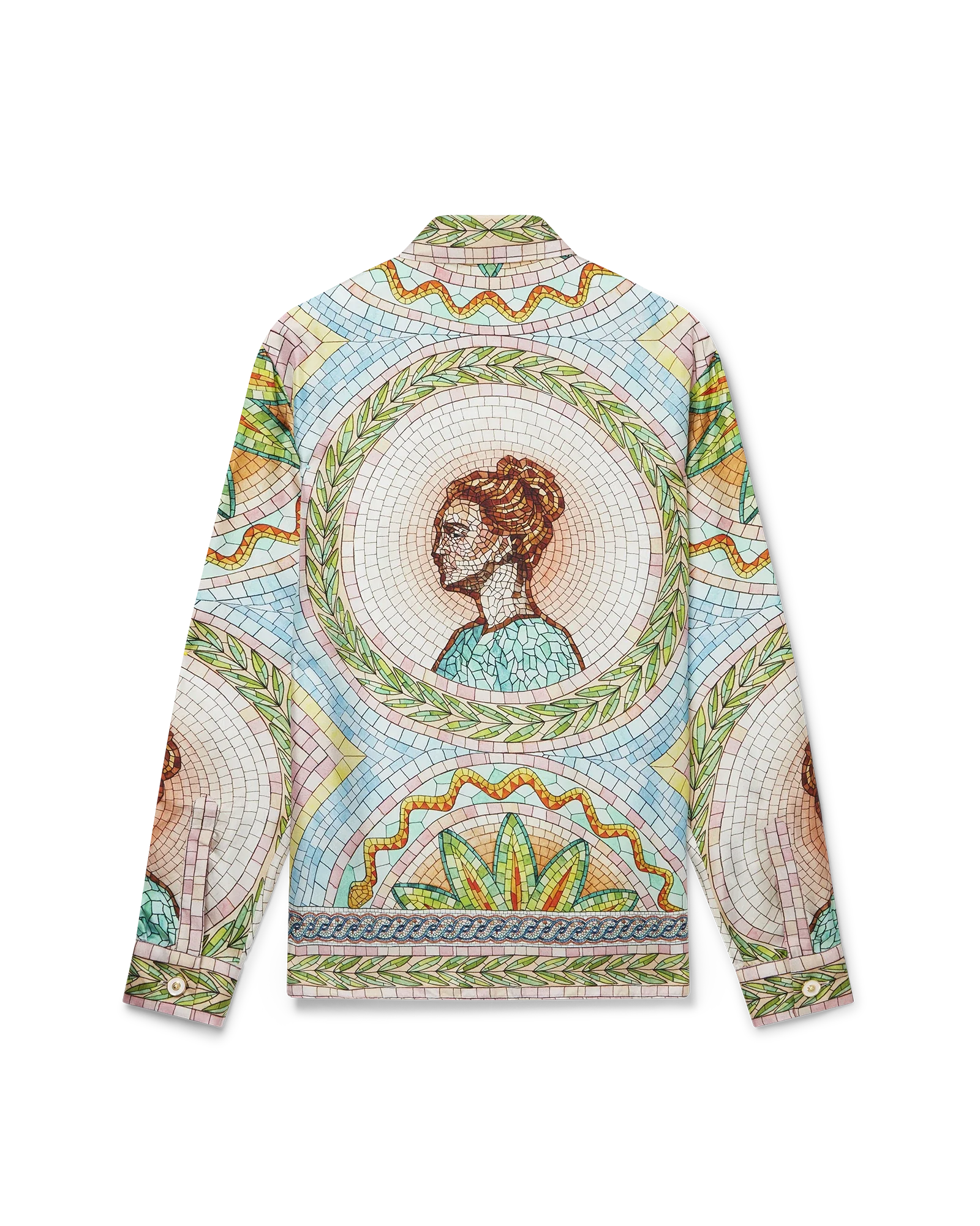 Casablanca PRINTED SILK TWILL SHIRT