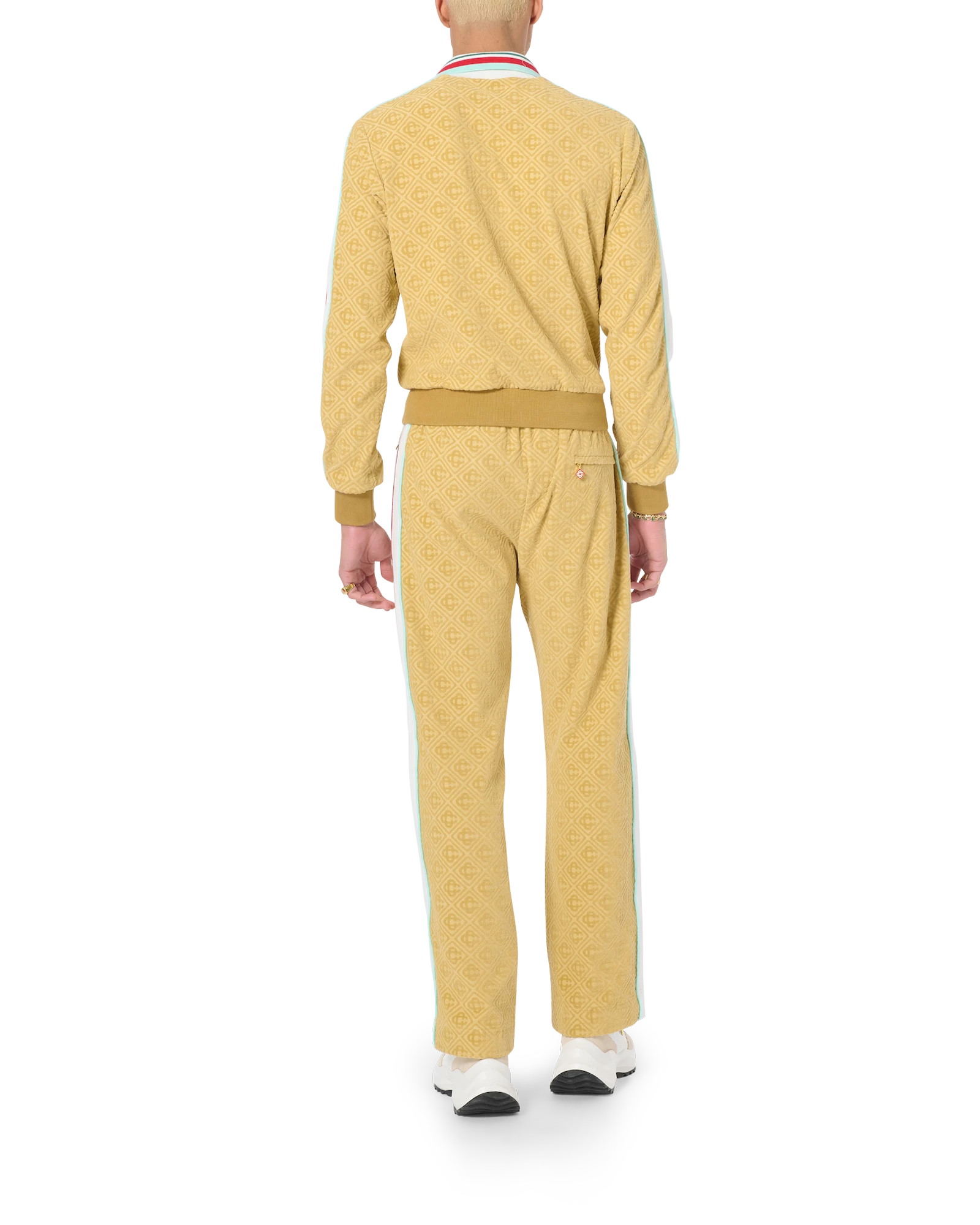 ジャケット・アウター Mercibeaucoup Jacquard Cotton Cover all Cinch Men's Serape Logo Bonded Softshell Jacket - MWJ1567012