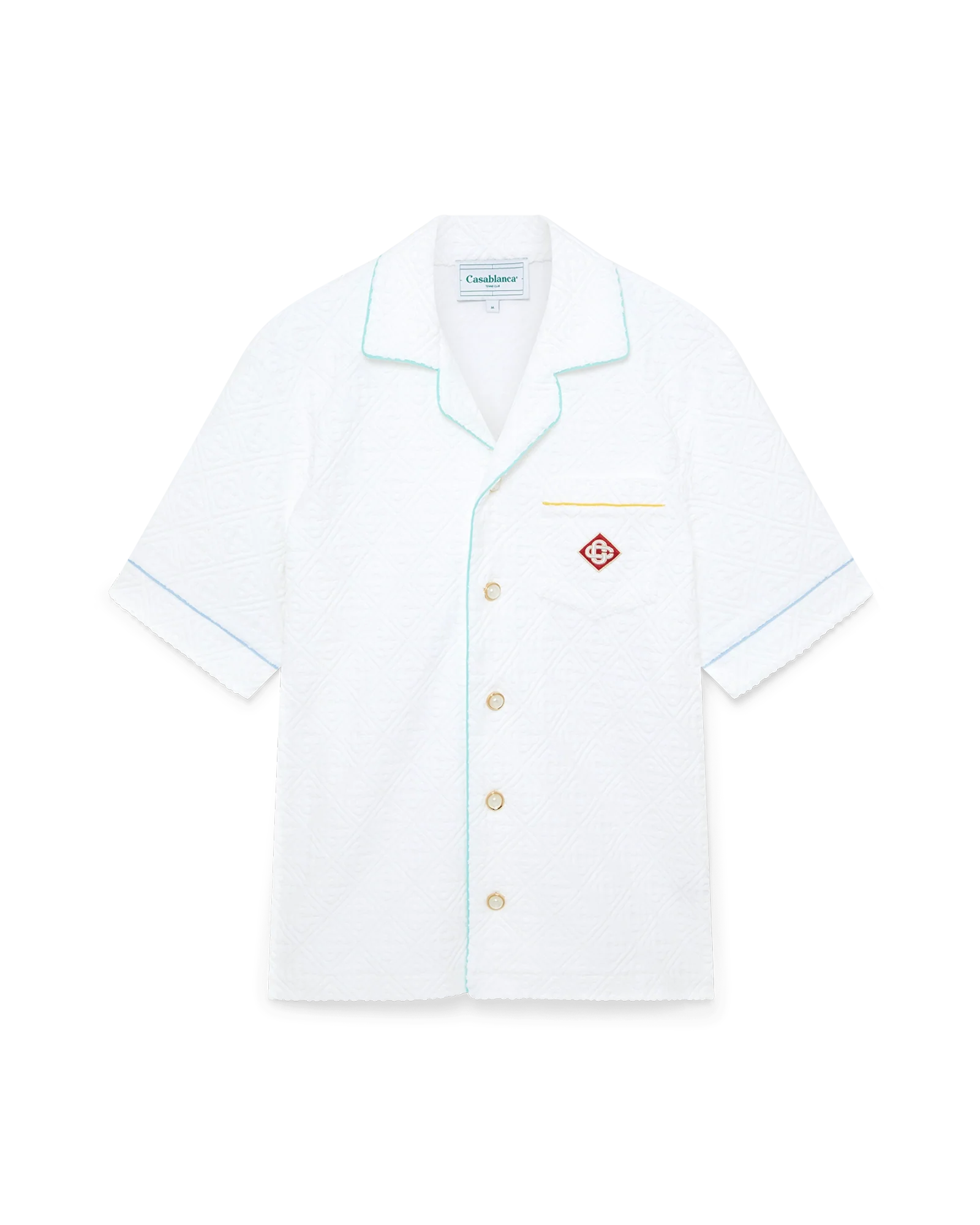 Monogram Towelling Short Sleeve Shirt | Casablanca Paris Monogram Towelling Short Sleeve Shirt | Casablanca Paris