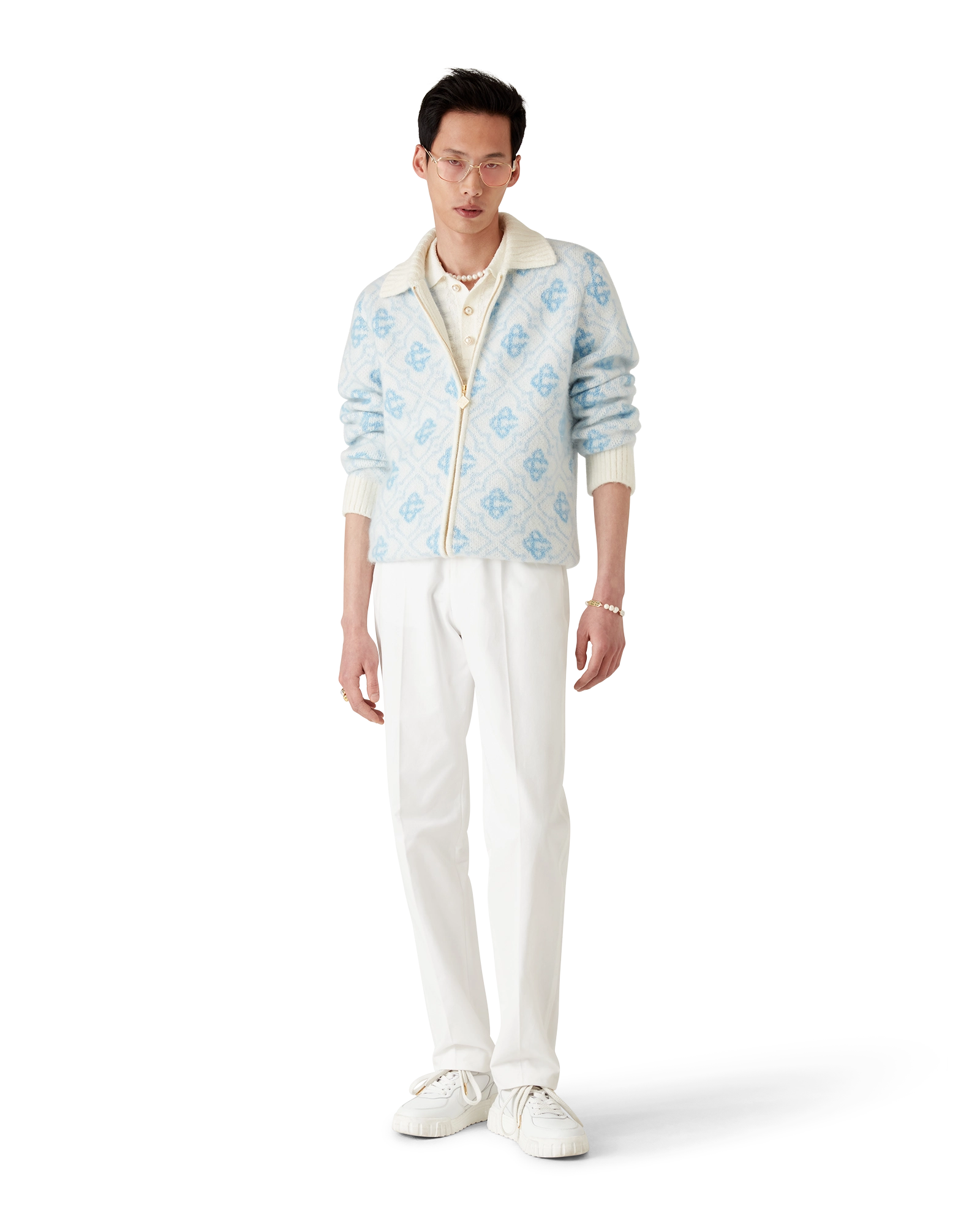 Mohair Monogram Zip Jumper – Casablanca