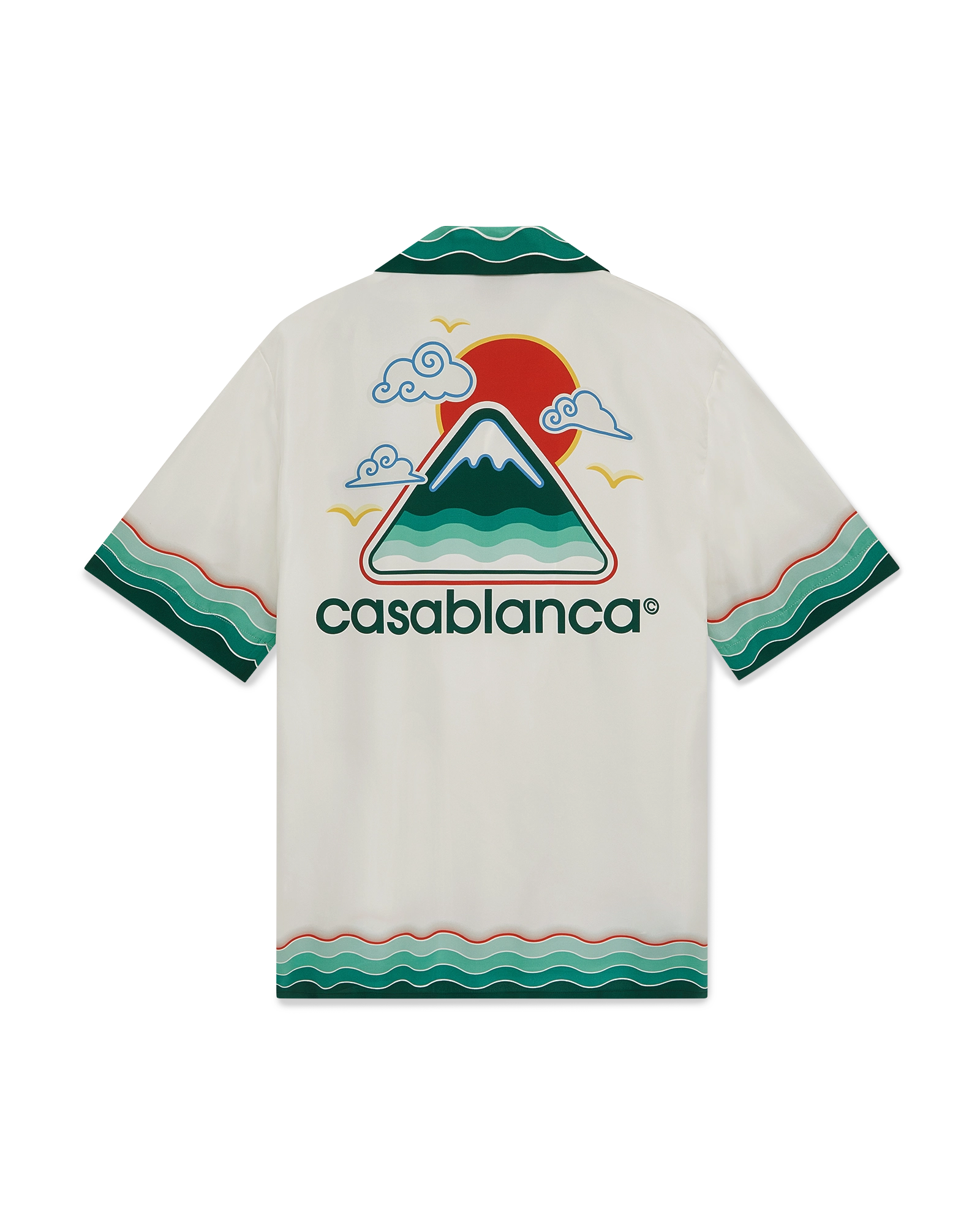 Montagne Ondulée Short Sleeve Silk Shirt – Casablanca Montagne Ondulée Short Sleeve Silk Shirt – Casablanca
