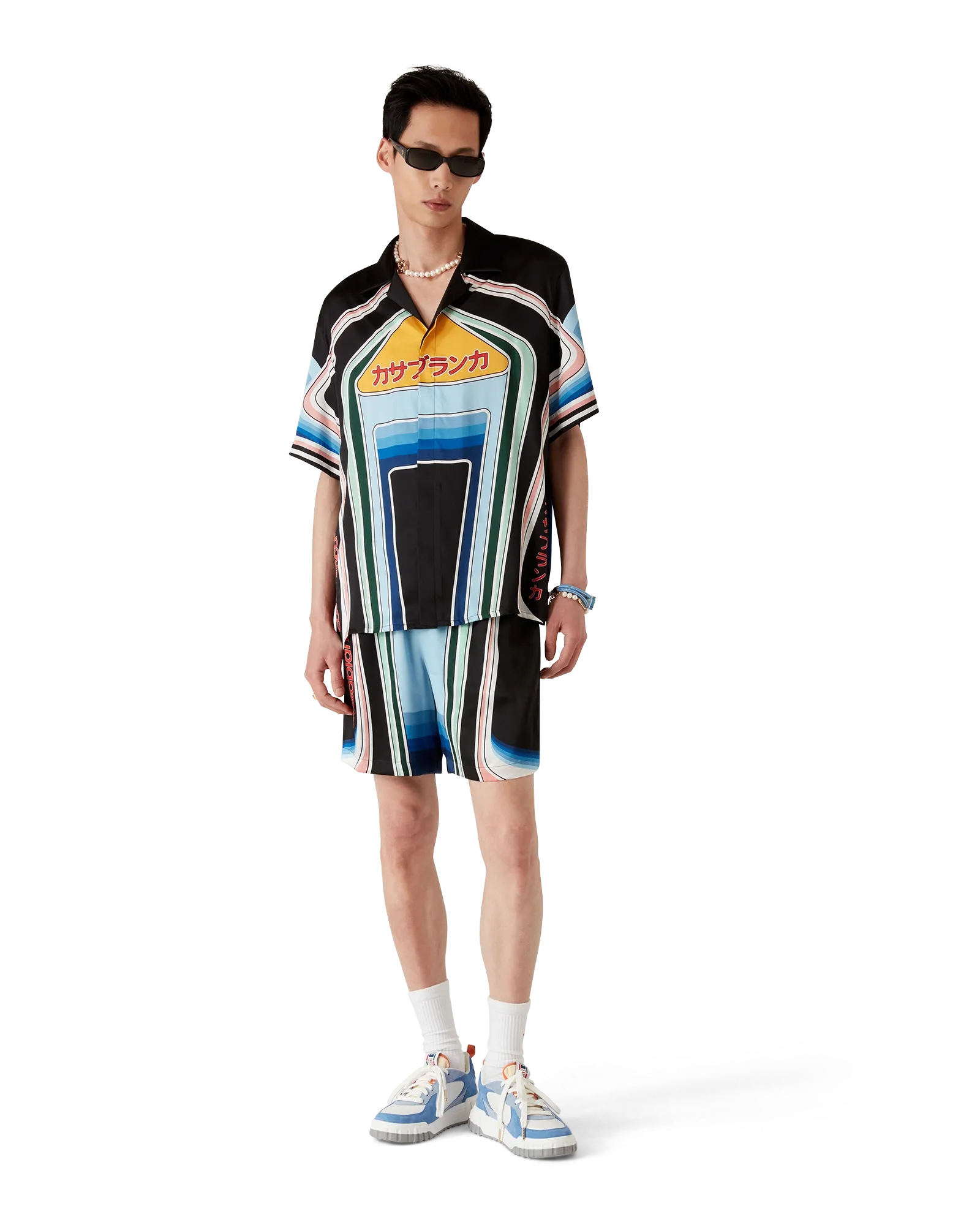 Graphic Mountain Short Sleeve Silk Shirt – Casablanca Graphic Mountain Short Sleeve Silk Shirt – Casablanca