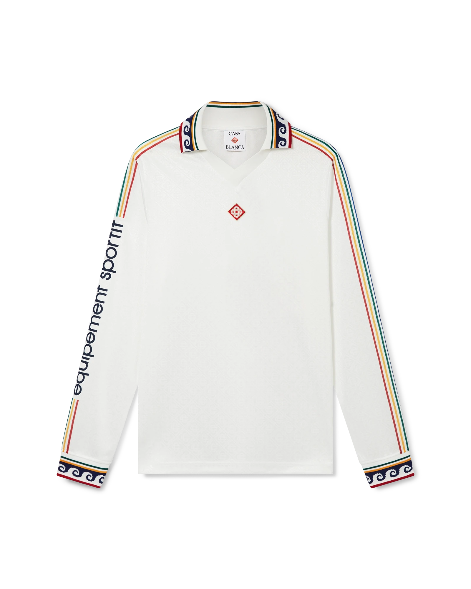 Jacquard Monogram Football Long Sleeve Shirt – Casablanca Jacquard Monogram Football Long Sleeve Shirt – Casablanca