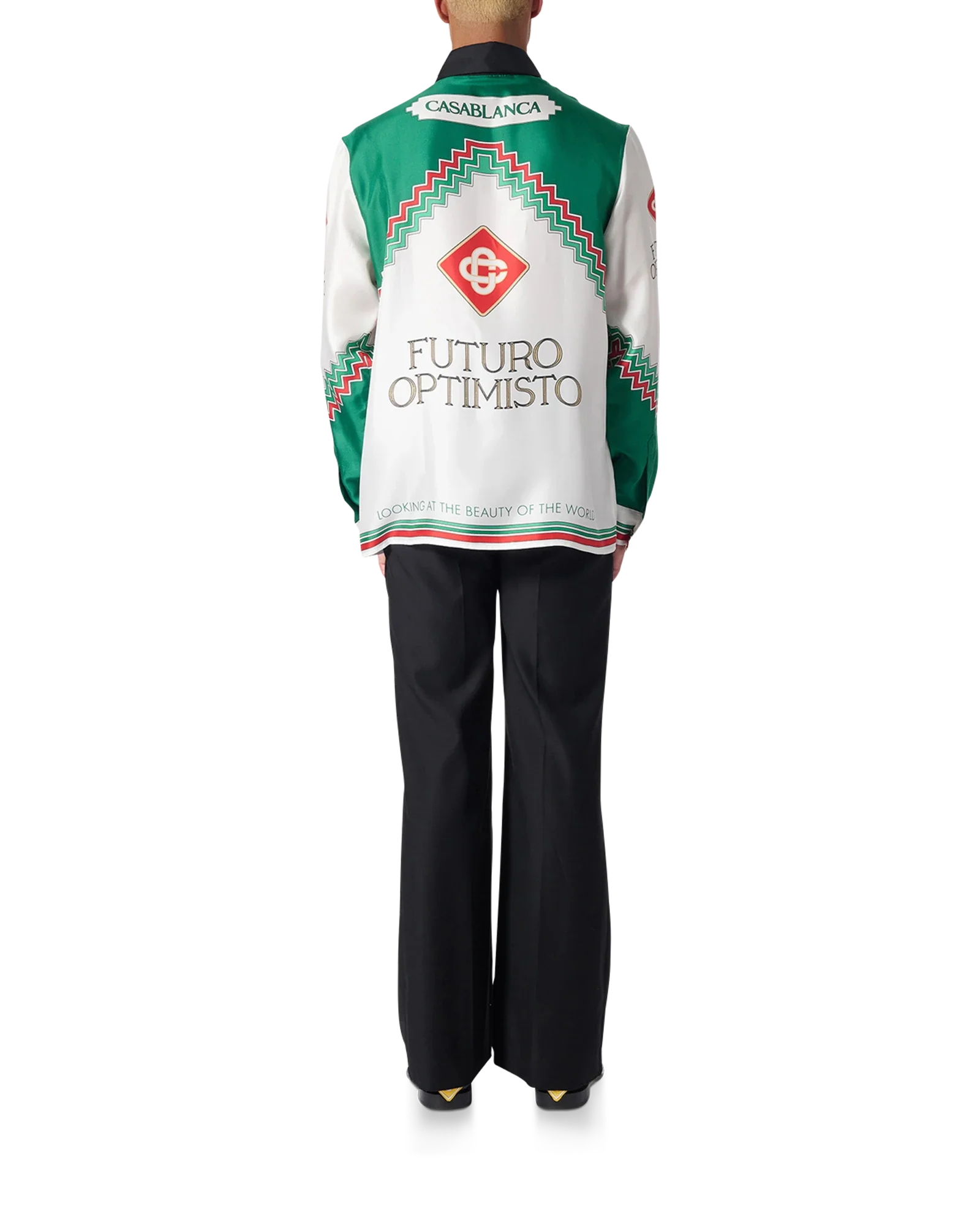 Futuro Optimisto Silk Shirt | Casablanca Paris