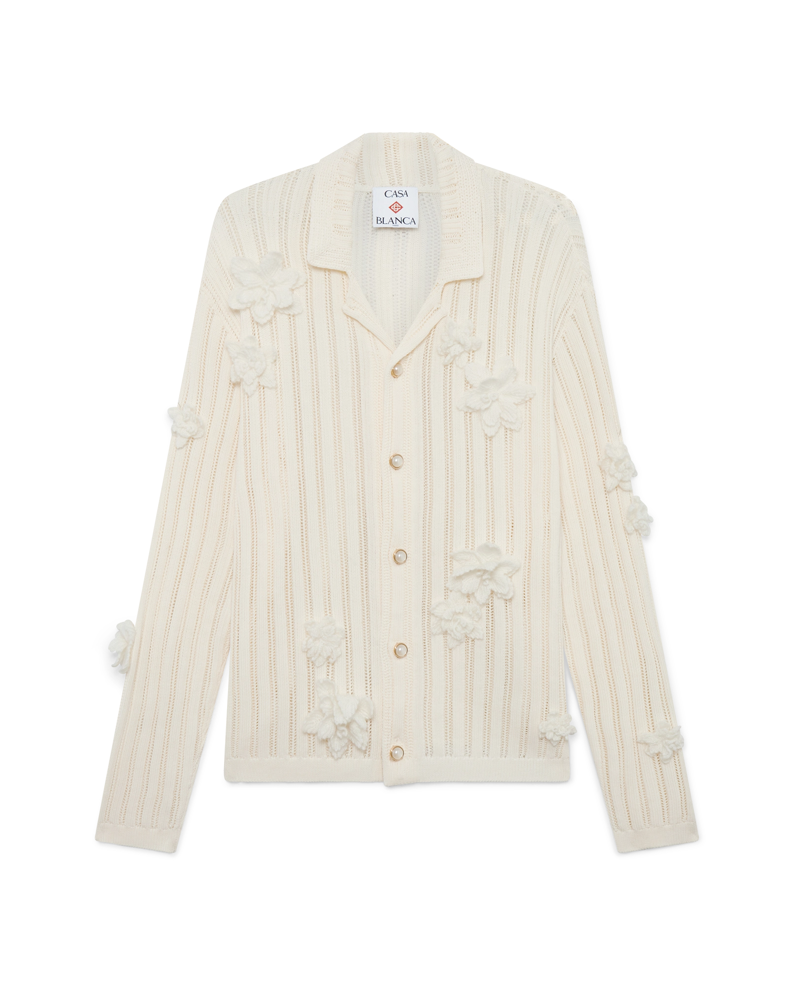Flower Lace Knit Shirt | Casablanca Paris Flower Lace Knit Shirt | Casablanca Paris