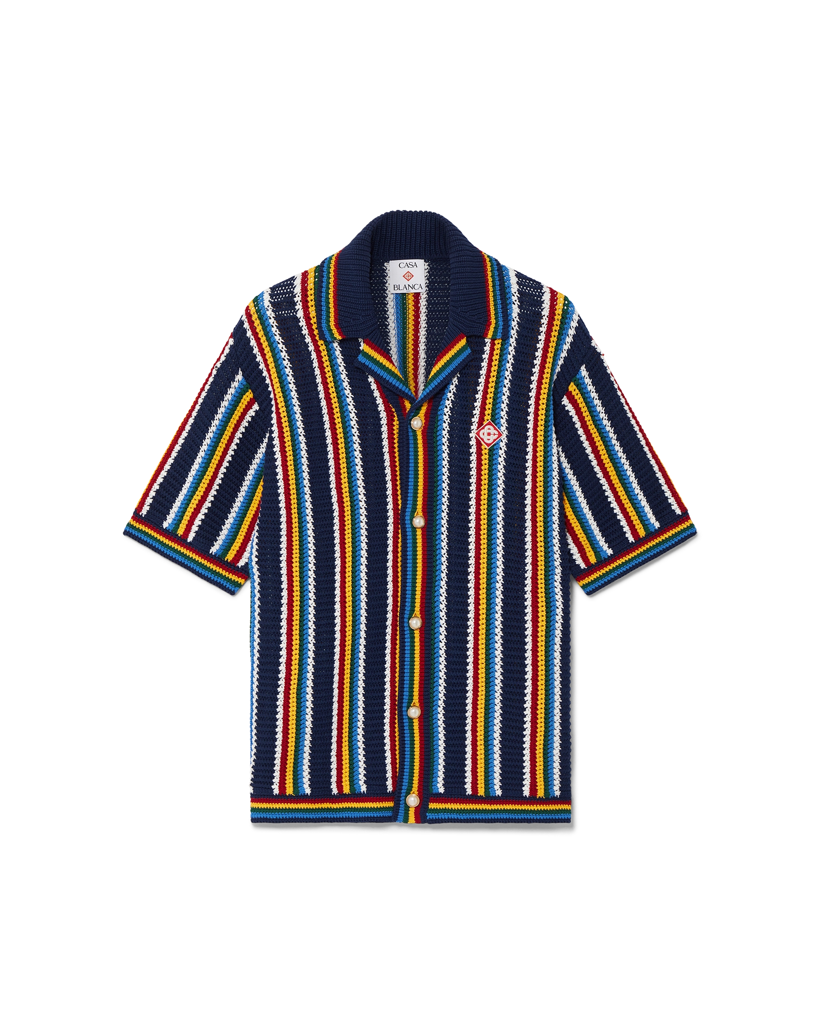 Crochet Stripe Shirt | Casablanca Paris Crochet Stripe Shirt | Casablanca Paris