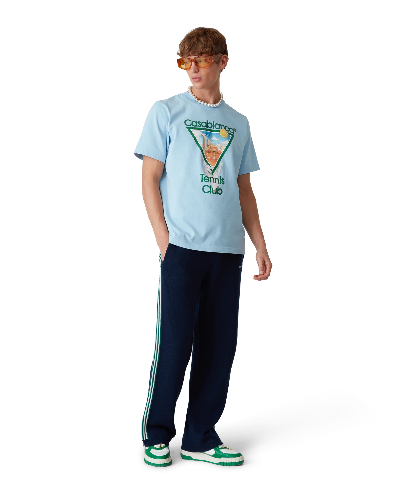 Metaphysical Tennis Icon T-Shirt | Casablanca Paris Metaphysical Tennis Icon T-Shirt | Casablanca Paris