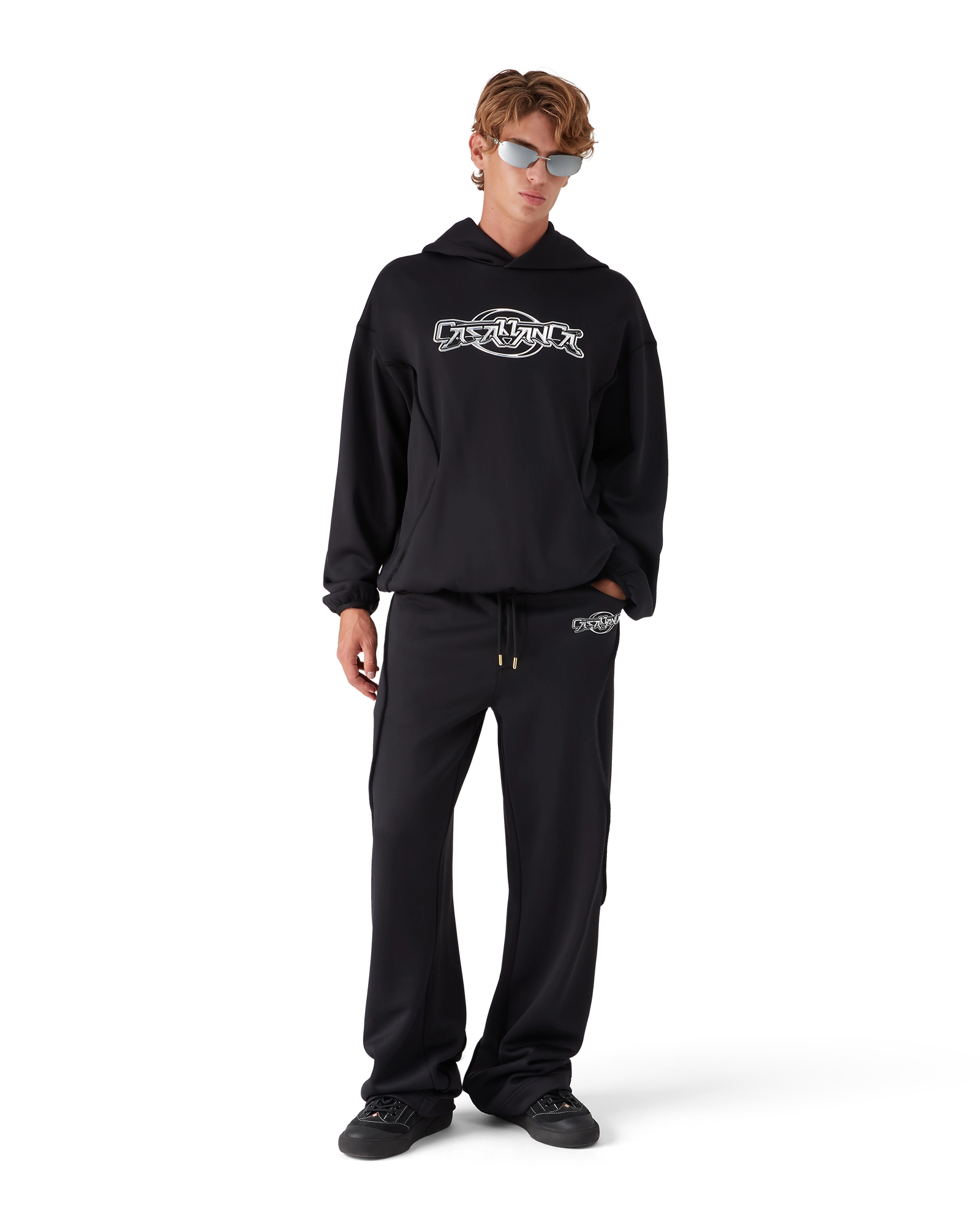 Oversized Panelled Hooded Sweatshirt | Casablanca Paris Oversized Panelled Hooded Sweatshirt | Casablanca Paris