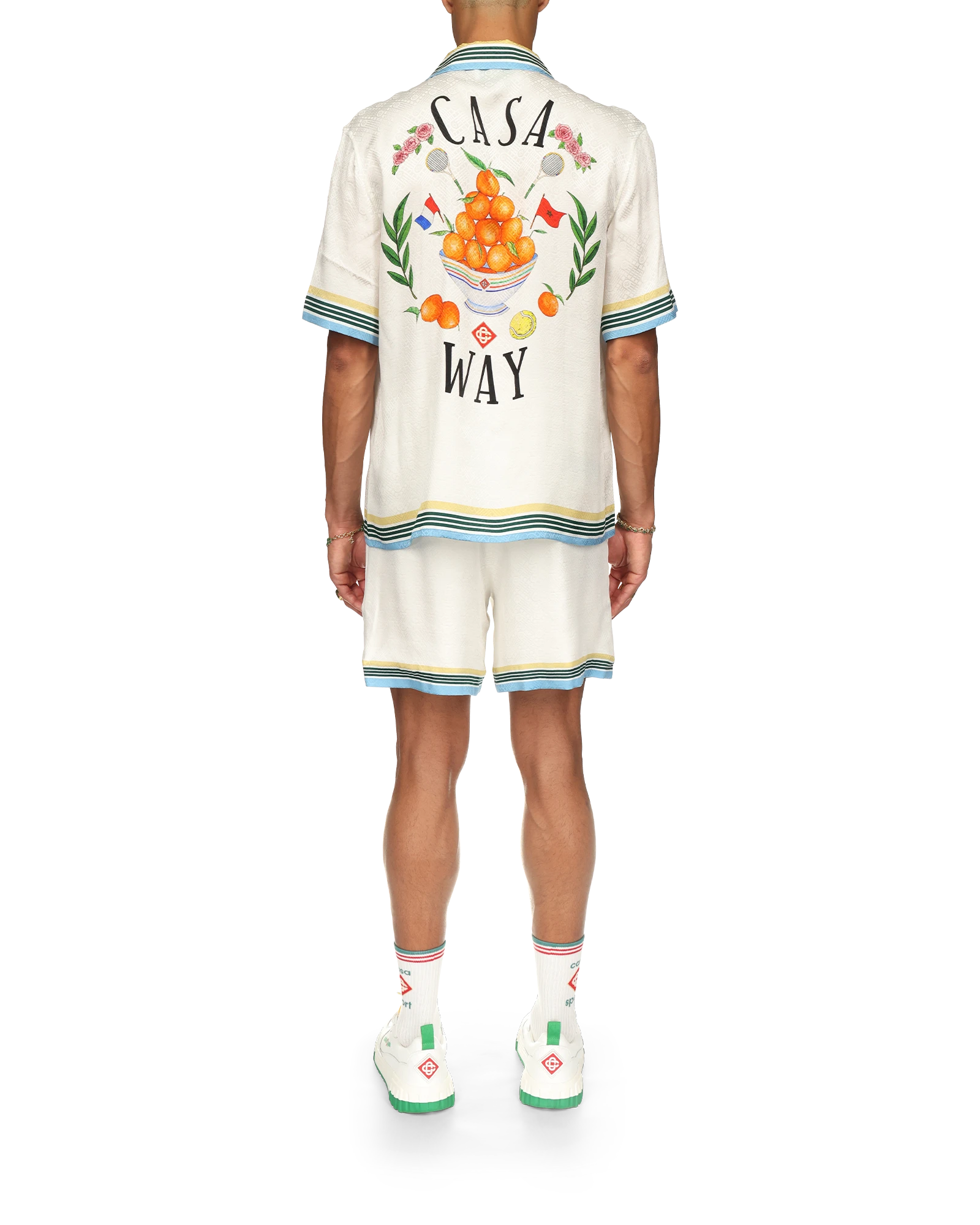 Casa Way Short Sleeve Silk Shirt | Casablanca Paris