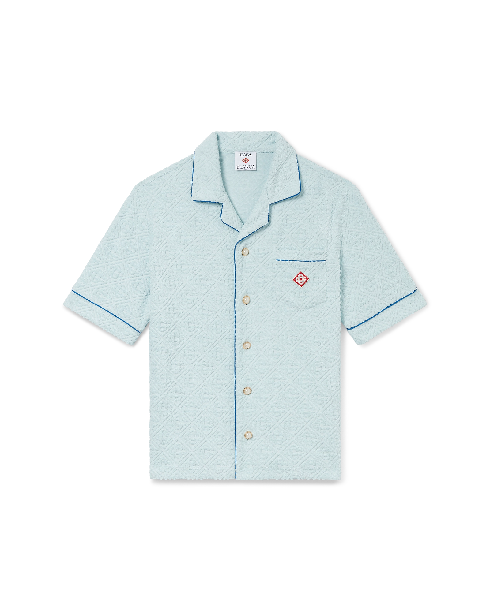 Monogram Towelling Short Sleeve Shirt | Casablanca Paris Monogram Towelling Short Sleeve Shirt | Casablanca Paris