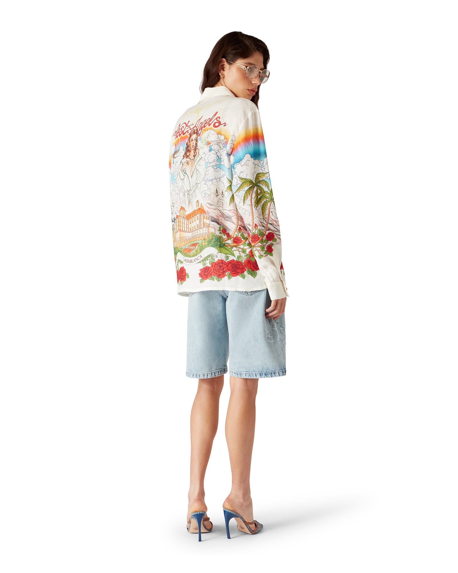 Chateau Long Sleeve Linen Shirt | Casablanca Paris