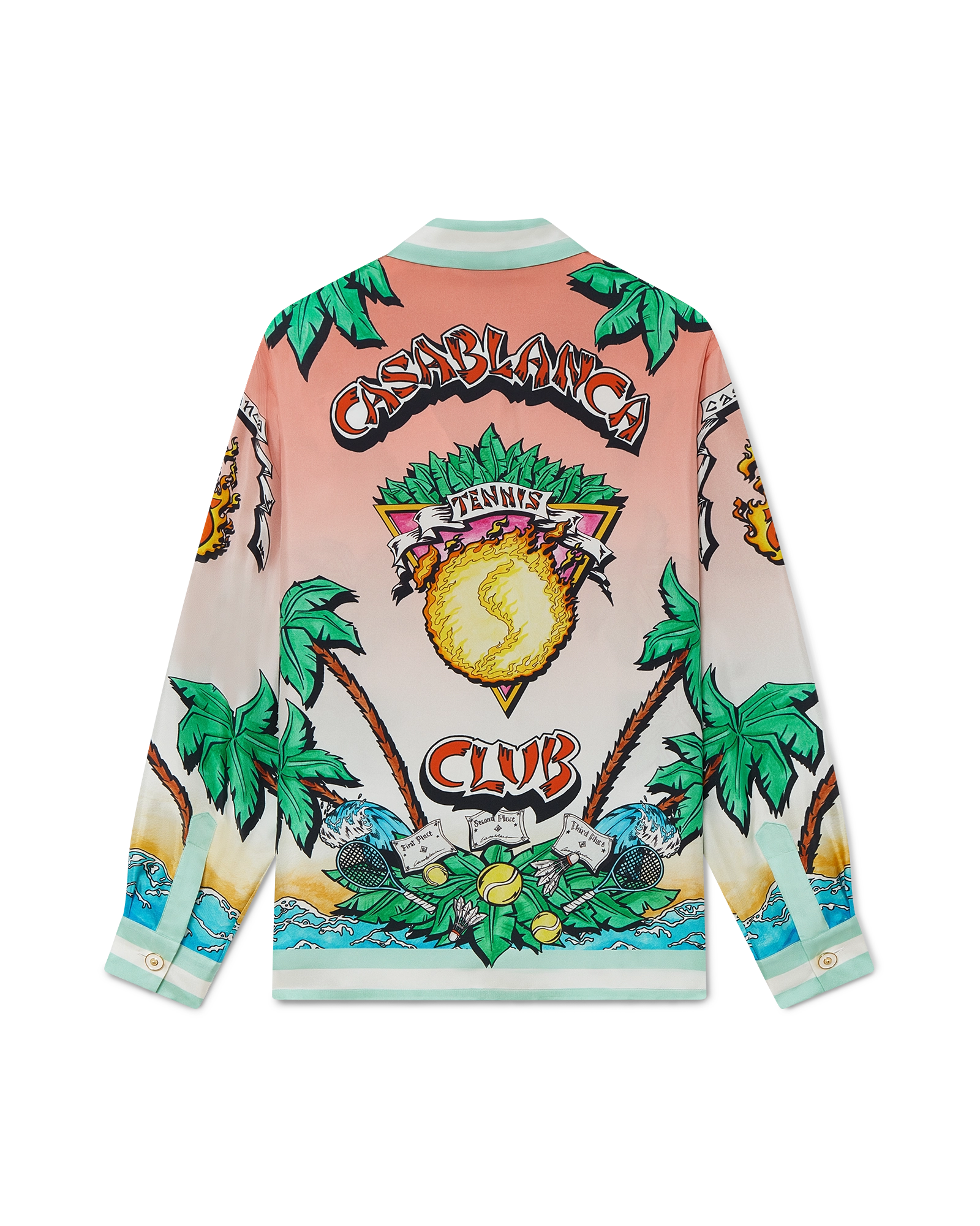 Tennis Club Long Sleeve Silk Shirt | Casablanca Paris Tennis Club Long Sleeve Silk Shirt | Casablanca Paris