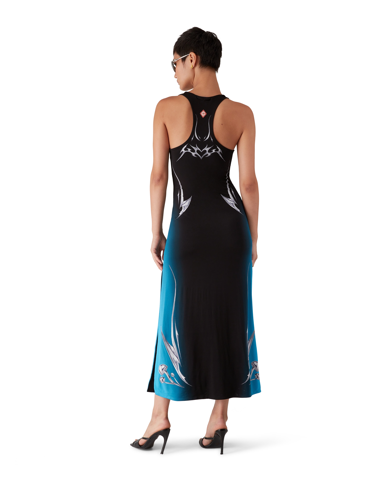 Casablanca Slinky Jersey Blades Dress