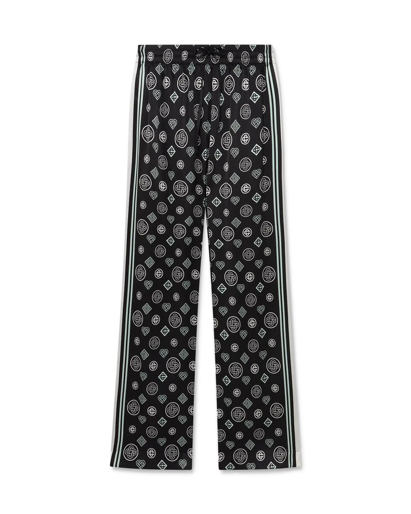 Monogram Pyjama Silk Satin Trousers | Casablanca Paris