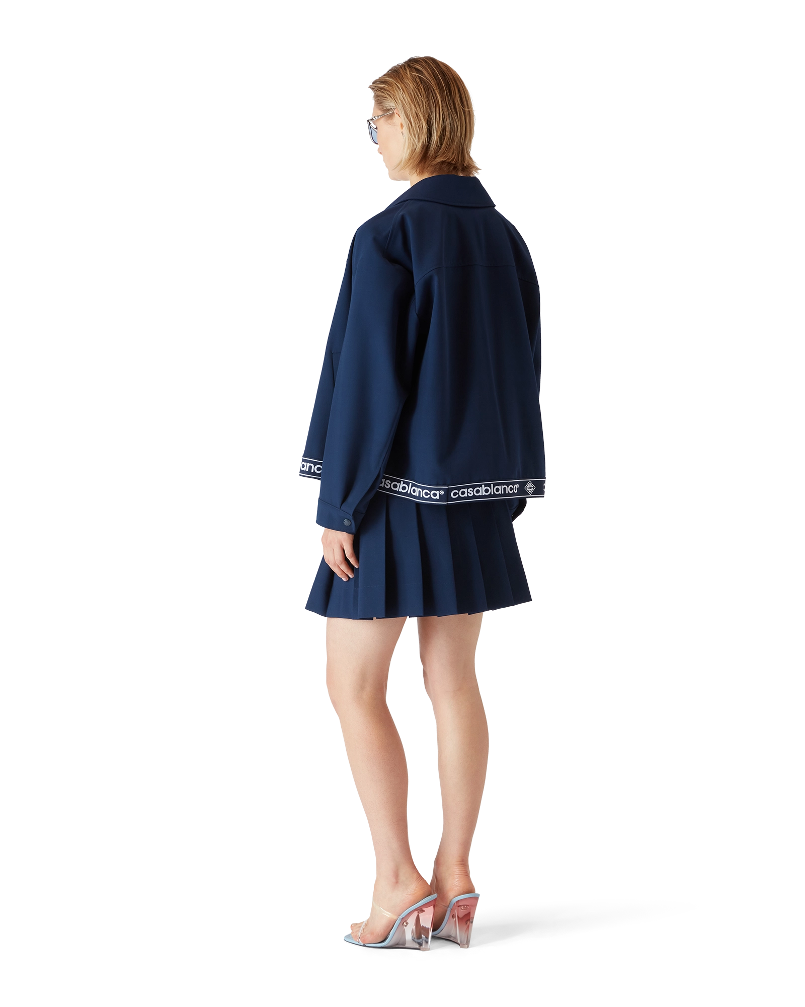 Navy Wool Suit Jacket – Casablanca
