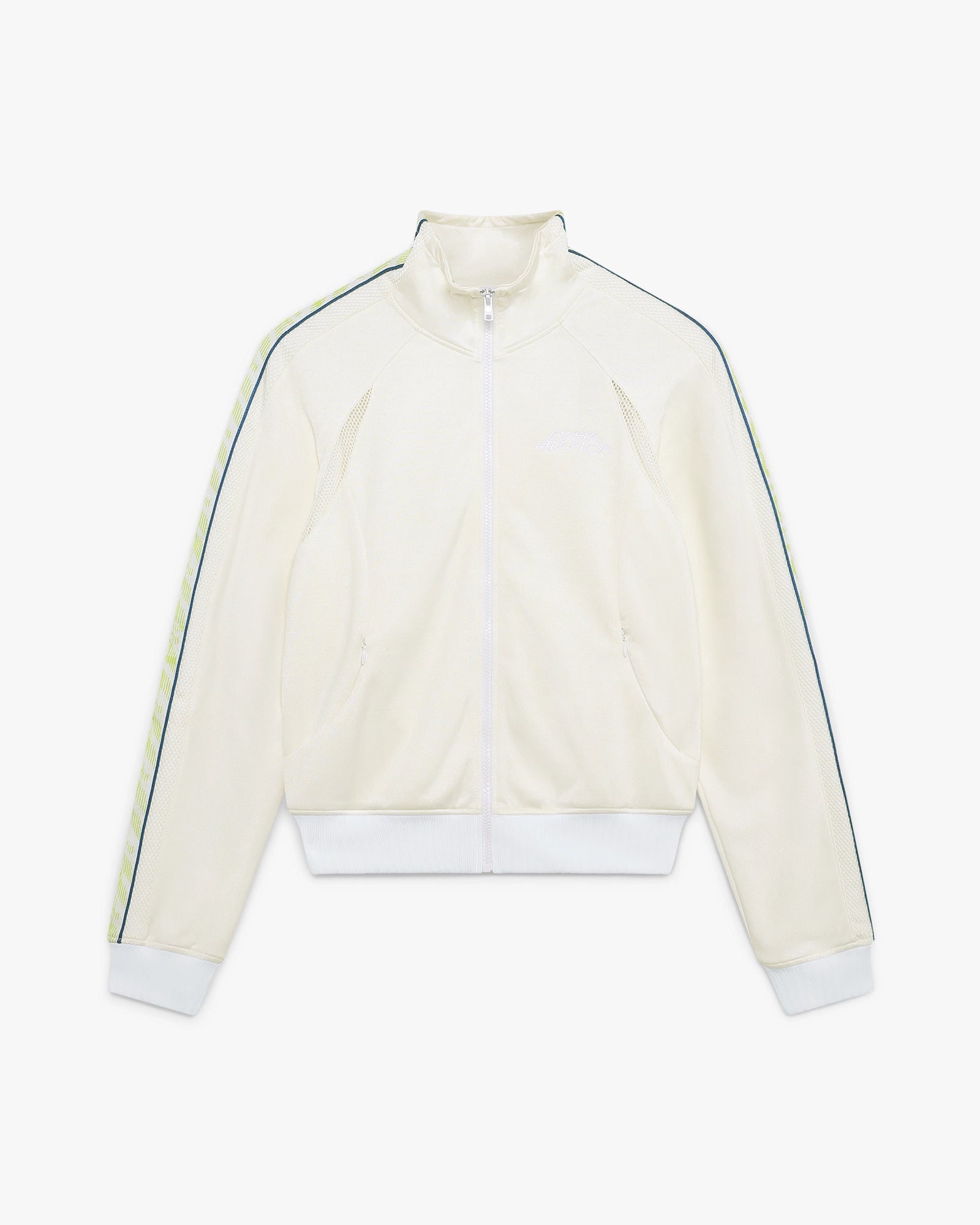 White Laurel Track Zip Jacket | Casablanca Paris