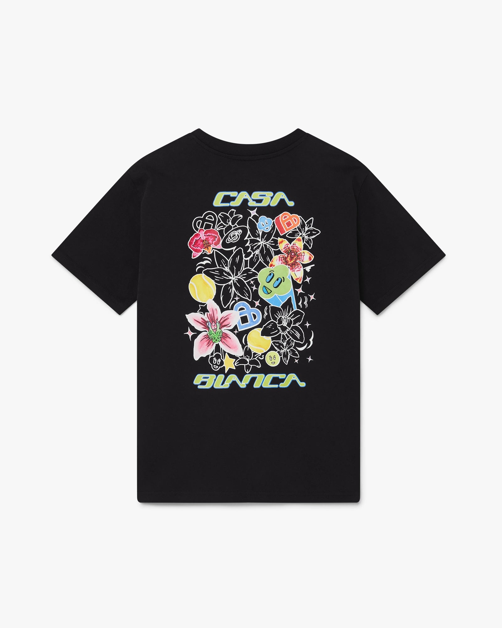 Black Graffiti Short Sleeve T-Shirt | Casablanca Paris