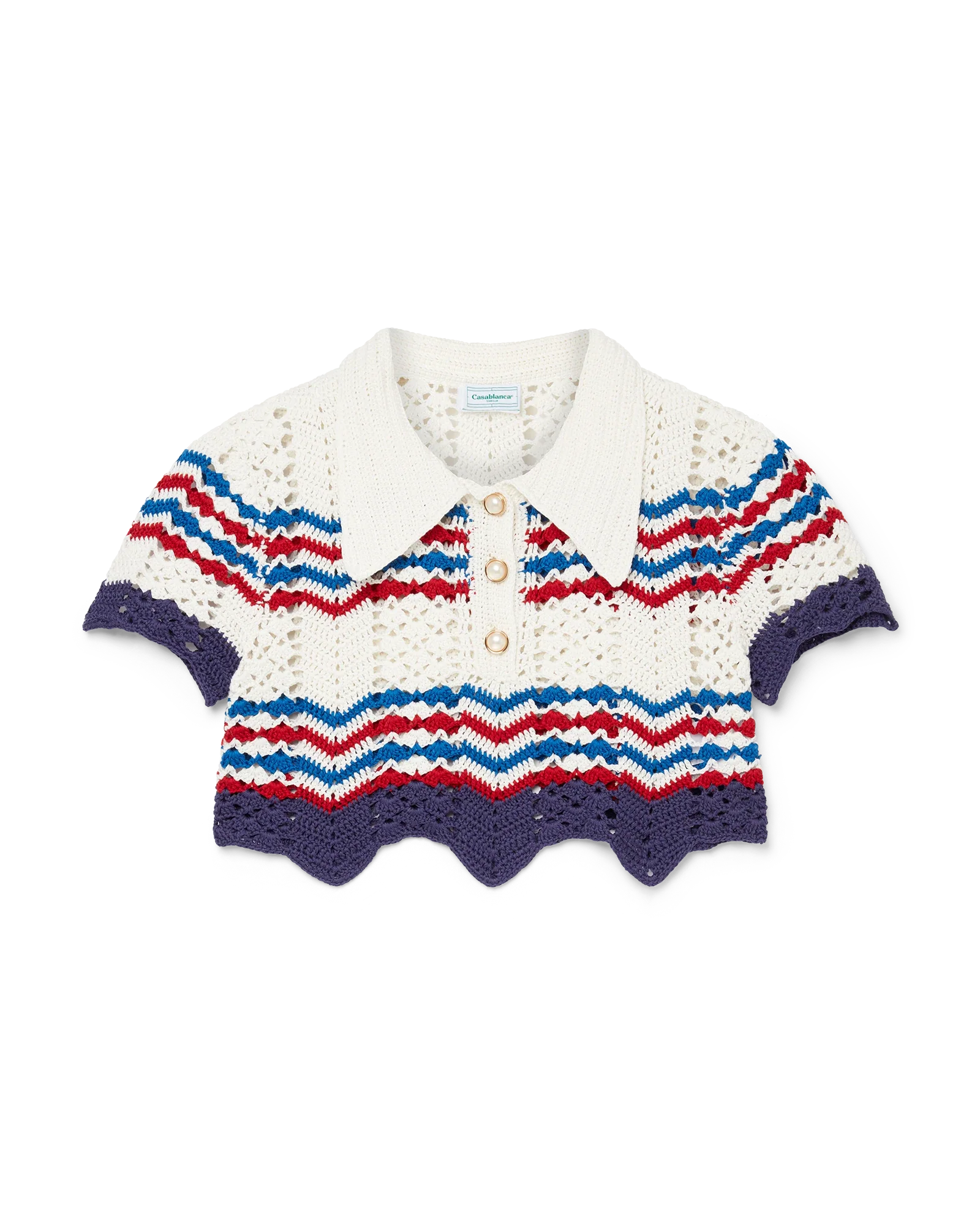 Crochet Chevron Polo | Casablanca Paris – CBPARIS GROUP LTD